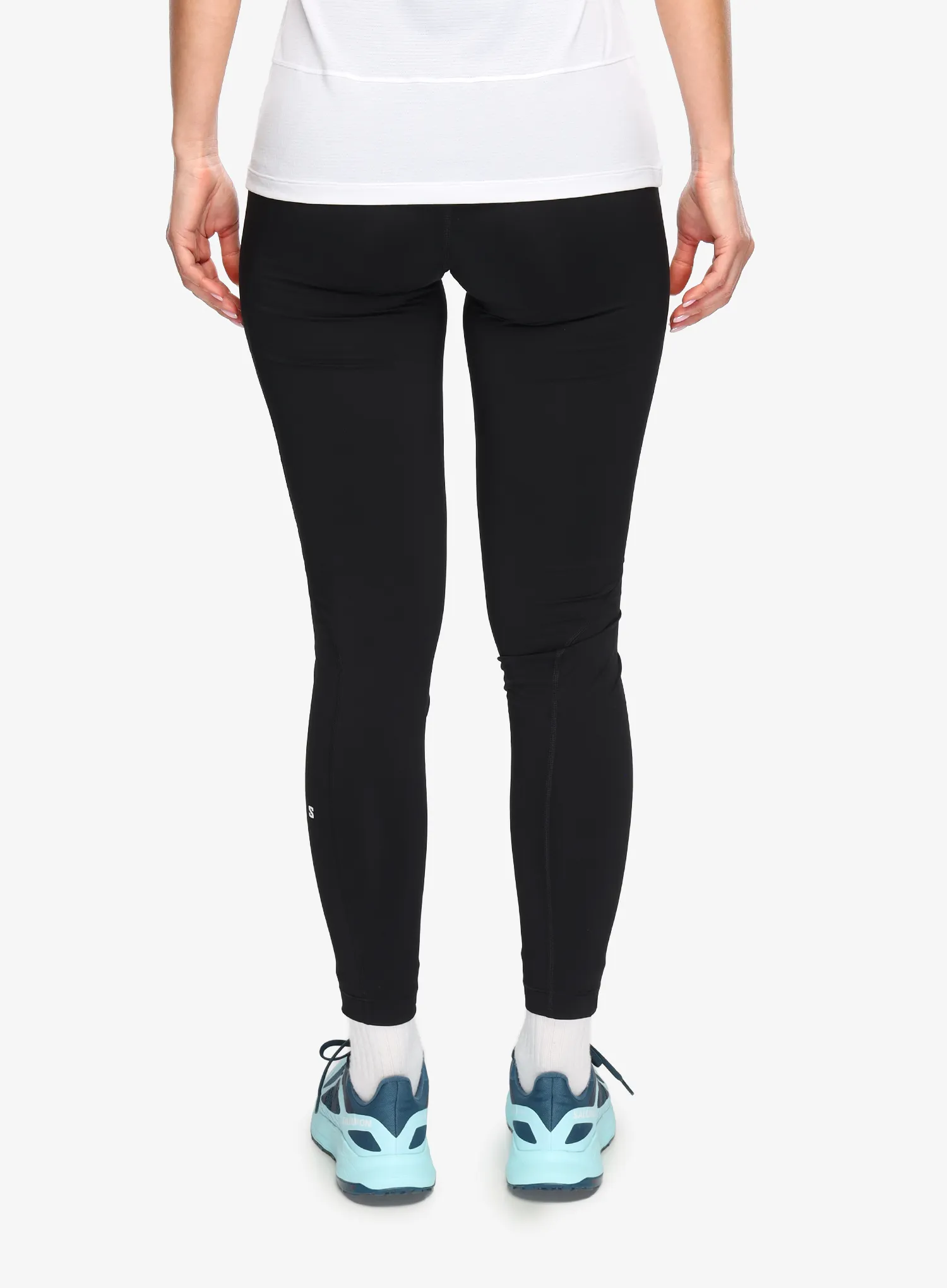 Dámské běžecké legíny Salomon Shkout Core Warm Tights - deep black