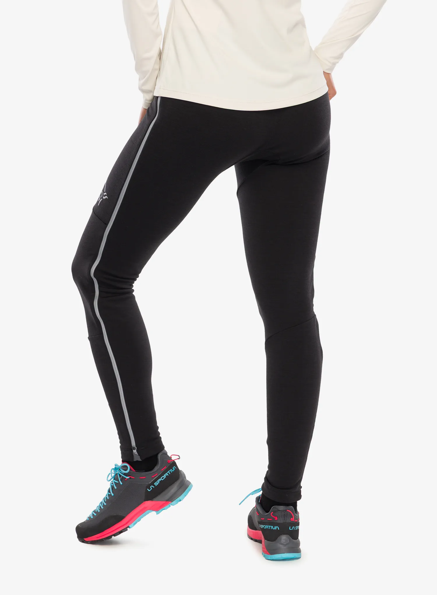 Dámské legíny Norrona Trollveggen Warmwool2 Stretch Tights - caviar