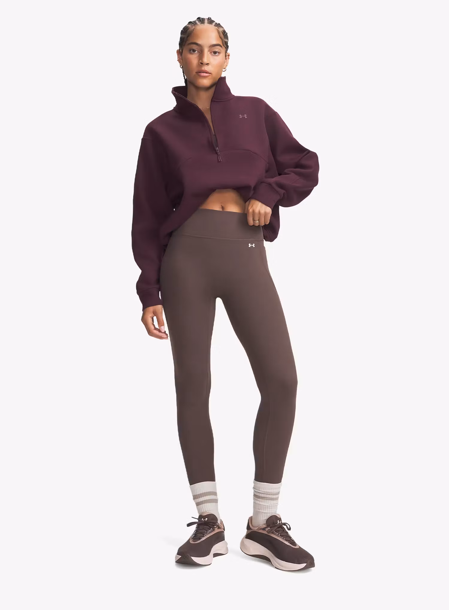 Dámské legíny Under Armour Motion Legging - peppercorn/white