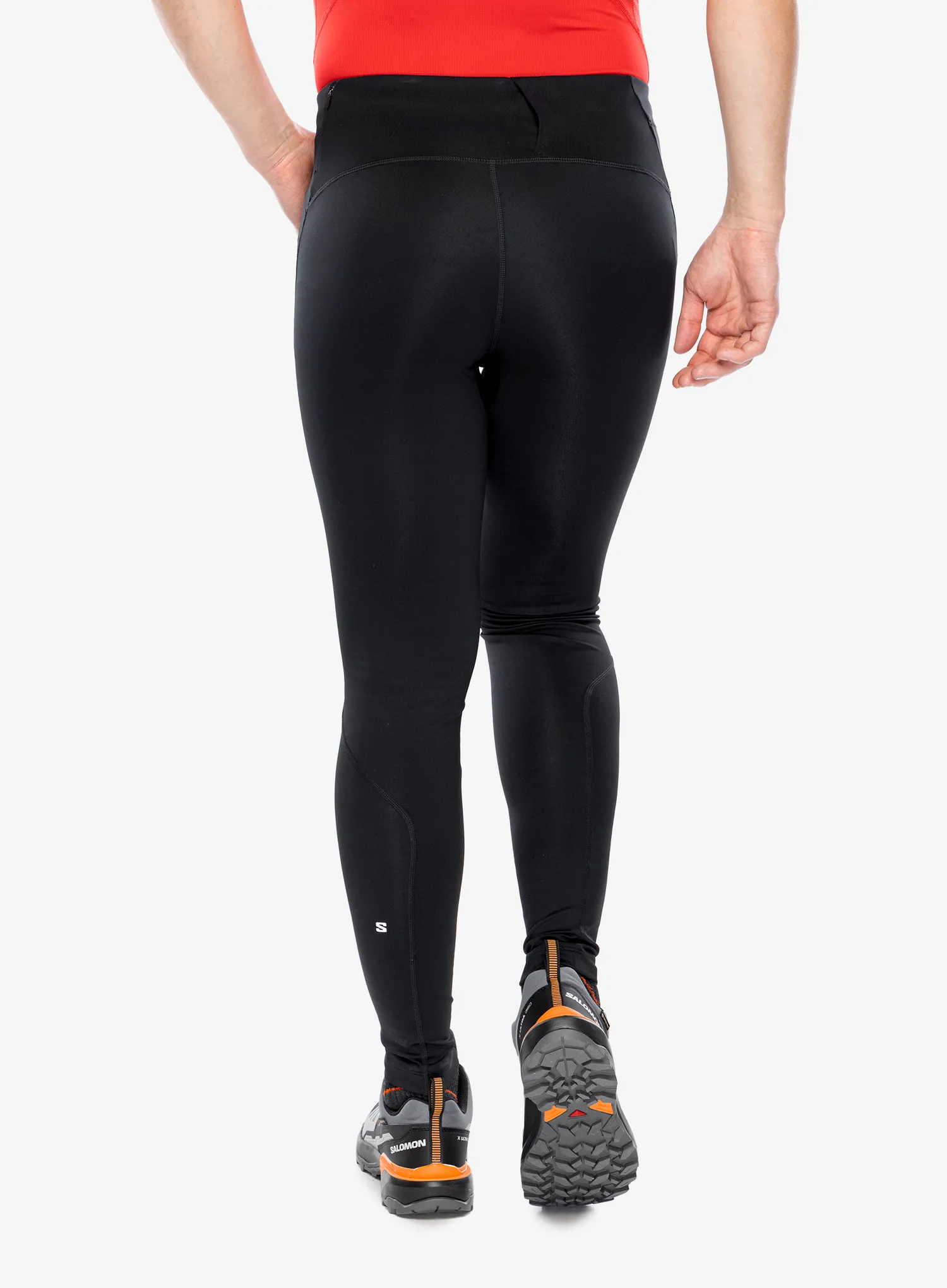 Legíny na běhání Salomon Shakeout Core Tights - deep black