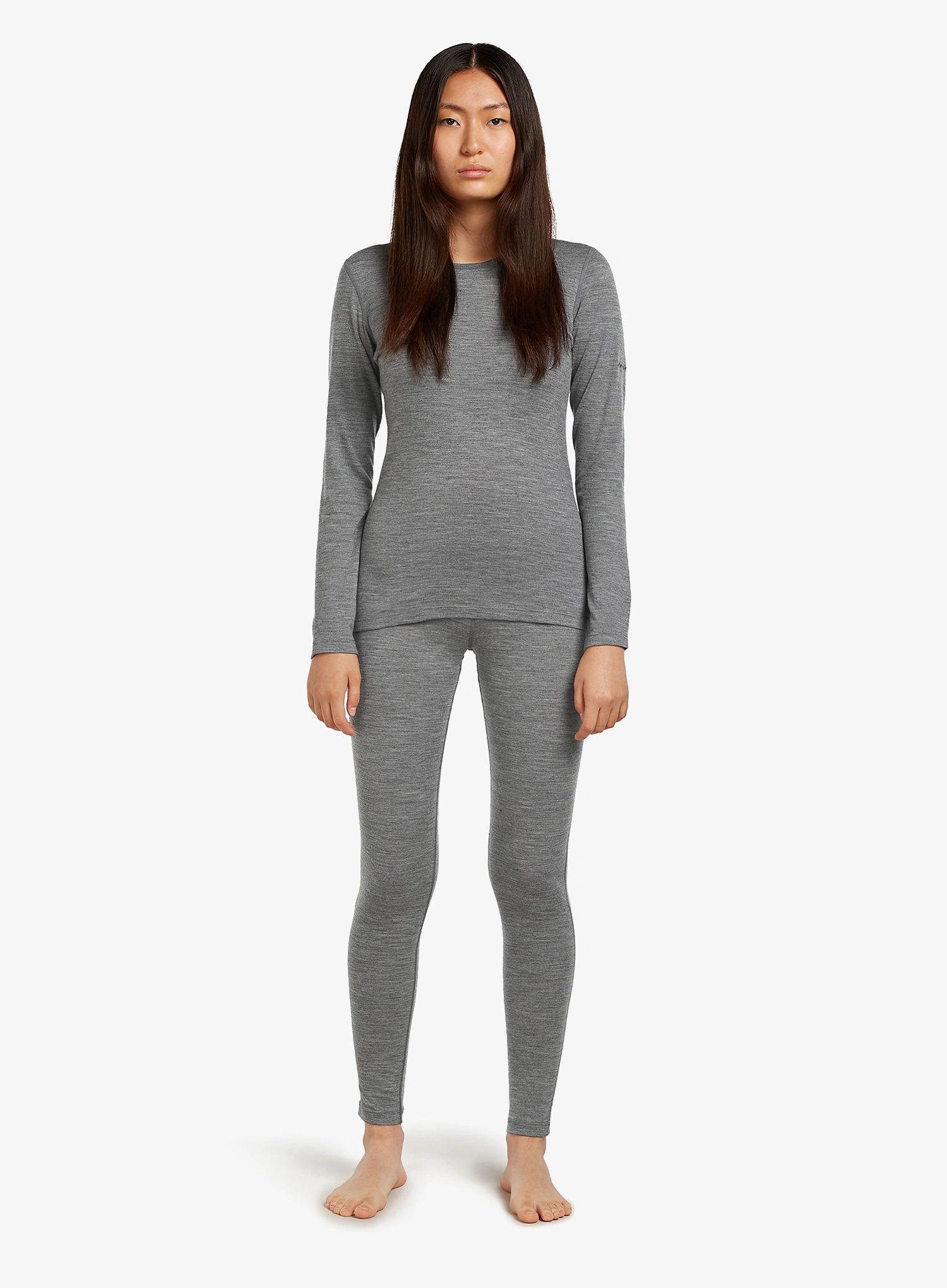 Termolegíny dámské Icebreaker 200 Oasis Leggings - gritstone hthr