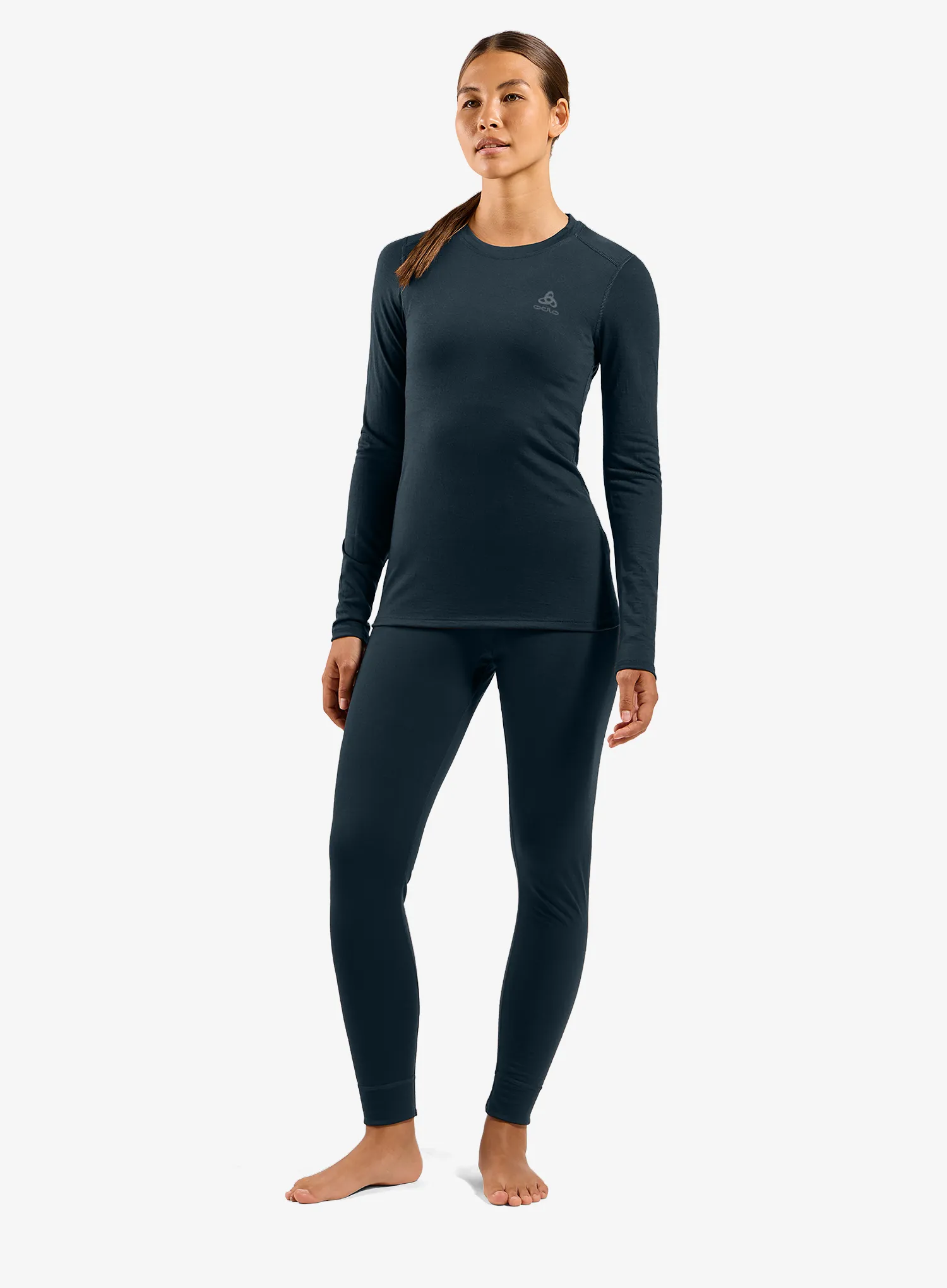 Termolegíny dámské Odlo Merino 200 BL Bottom Long - dark sapphire