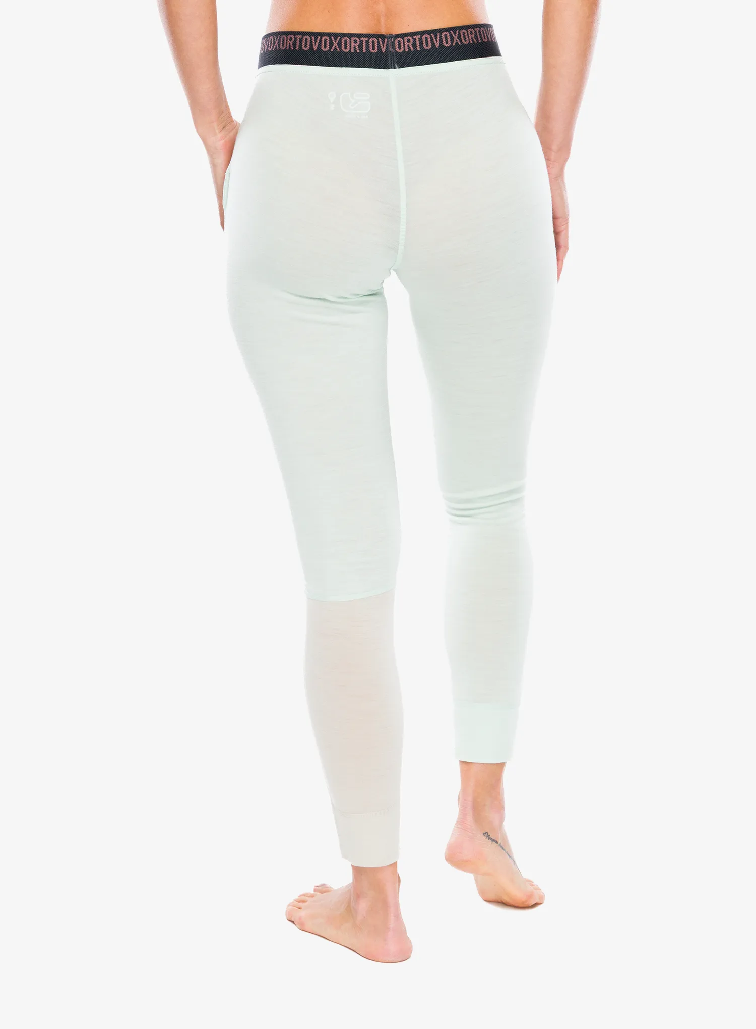 Termolegíny dámské Ortovox 185 Rock N Wool Long Pants - green acid