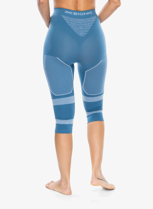 Termolegíny dámské X-Bionic Energy Accumulator Light Pants 3/4 - blue/arctic white
