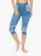 Termolegíny dámské X-Bionic Energy Accumulator Light Pants 3/4 - blue/arctic white
