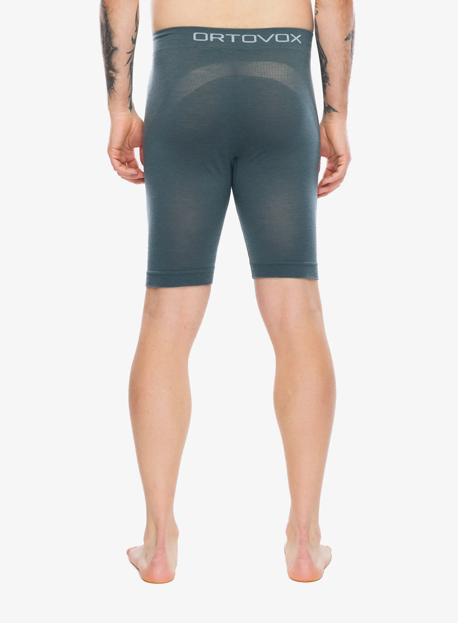 Termolegíny Ortovox 120 Comp Light Shorts - dark arctic grey
