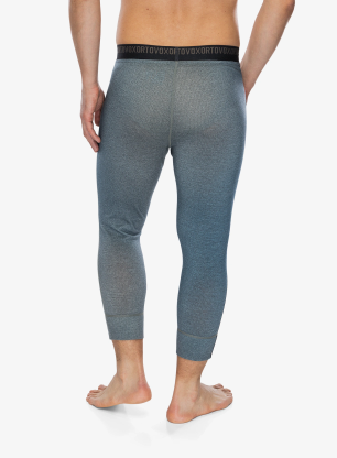 Termolegíny Ortovox 185 Rock'N'Wool Print SP - aop green sage