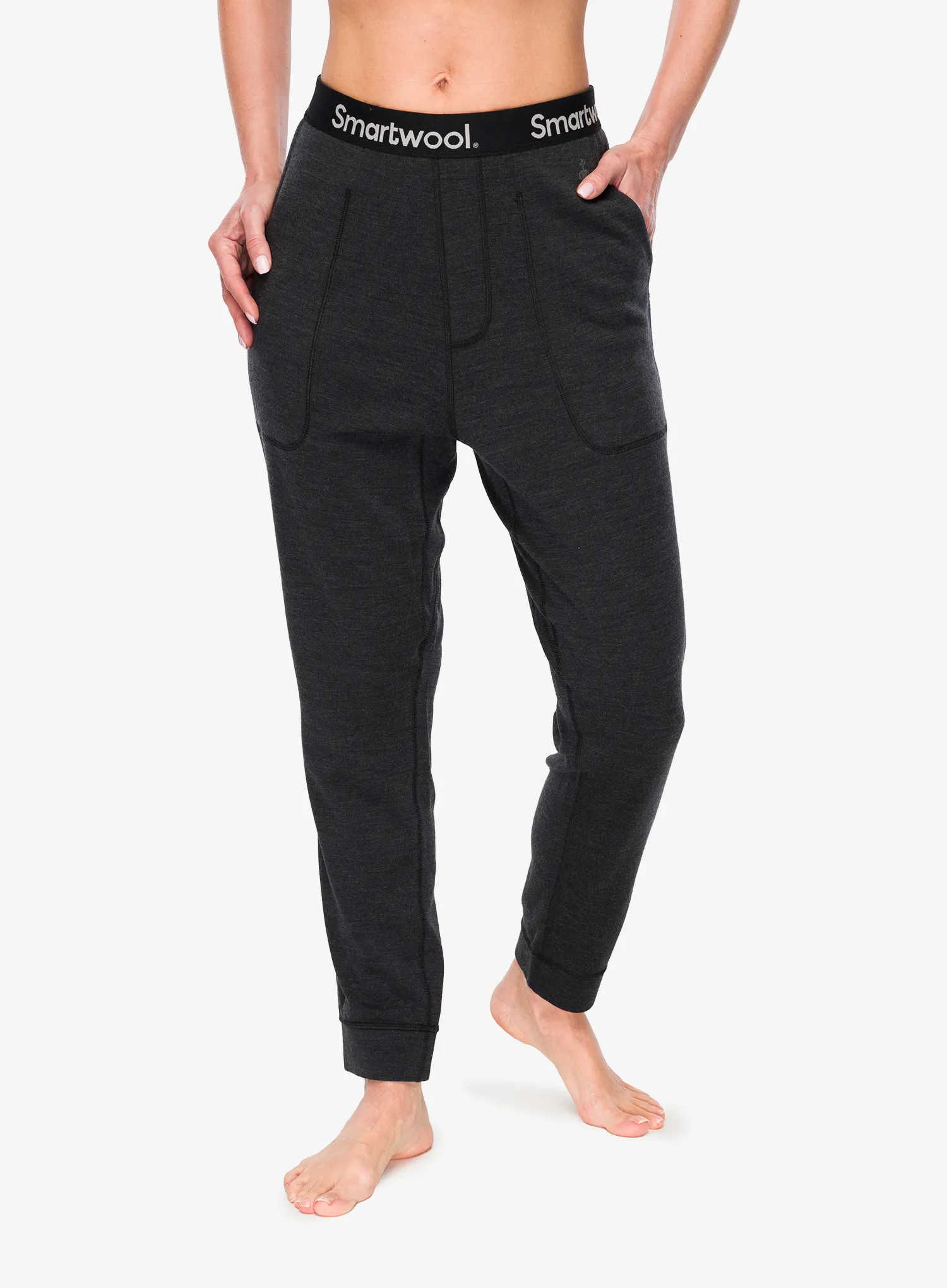 Termolegíny Smartwool Thermal Merino Jogger - charcoal heather