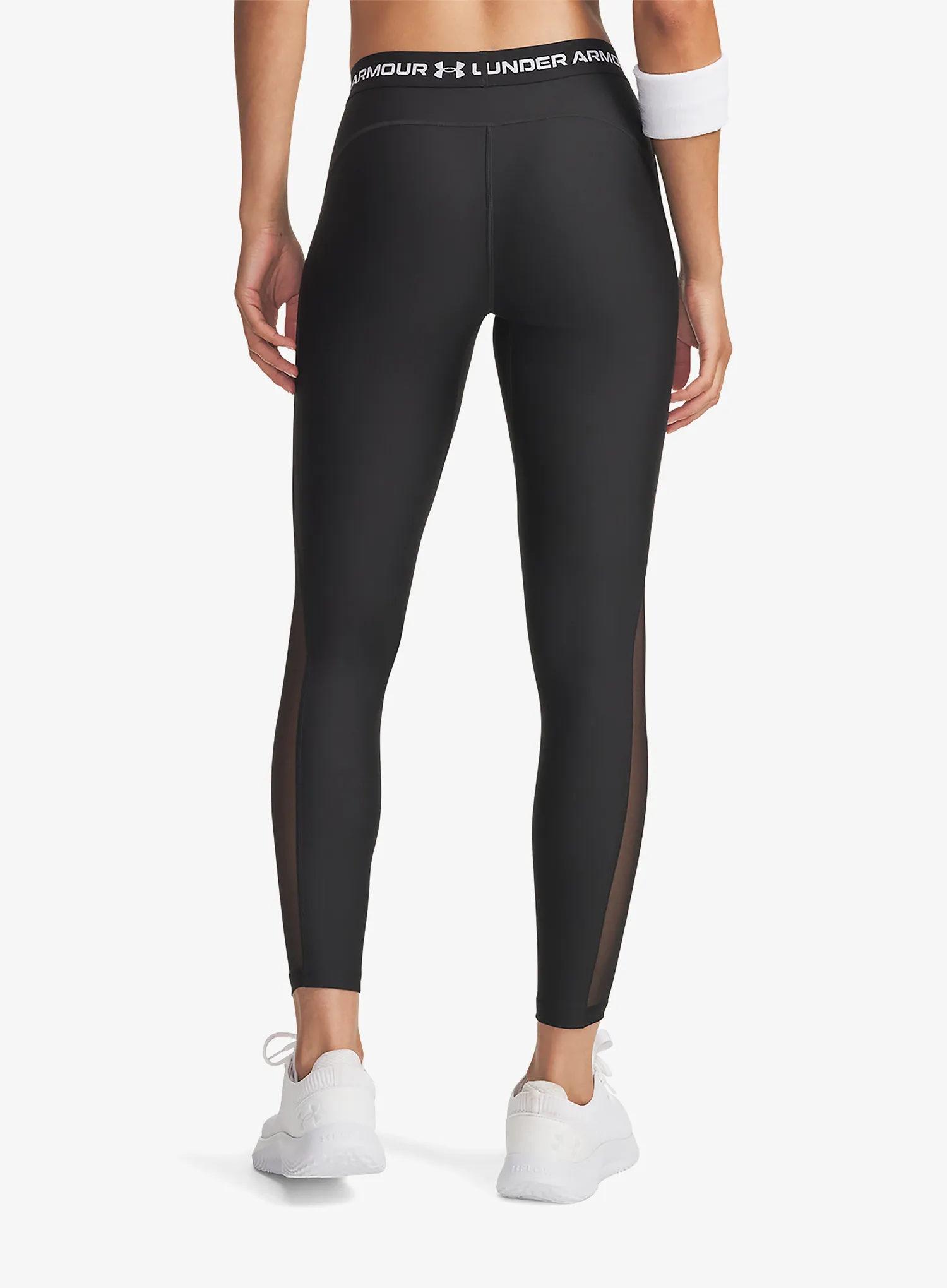 Dámské tréninkové legíny Under Armour Heatgear Mesh Legging - ultimate black/white