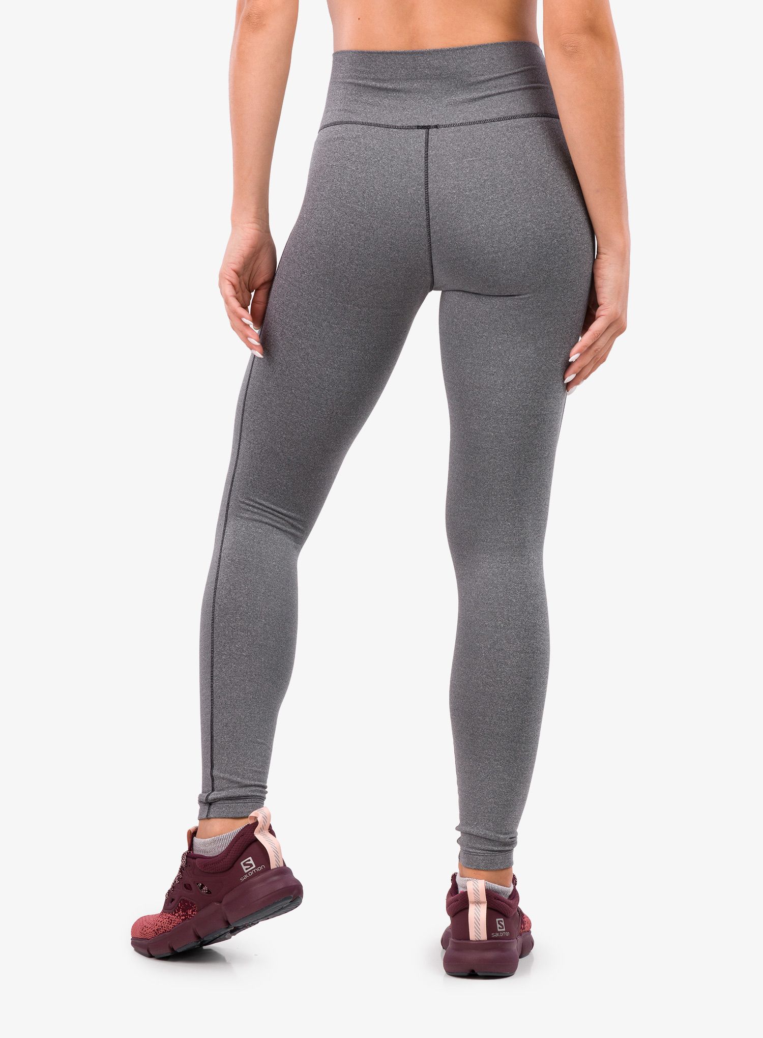 Dámské běžecké legíny Salomon Sntial Warm Tights - blk/hthr