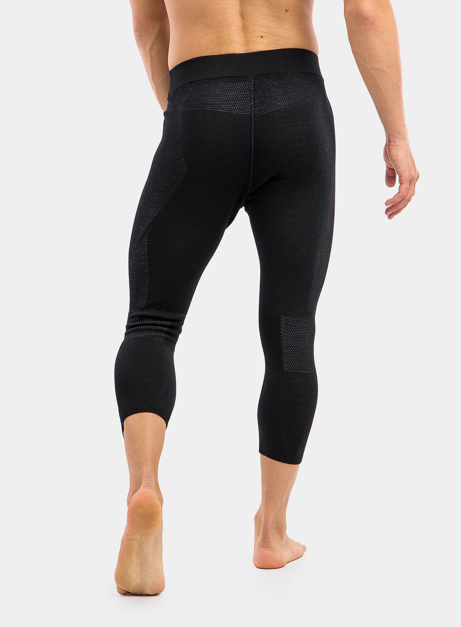 Legíny SmartWool Intraknit Merino 200 3/4 Bottom - black/white