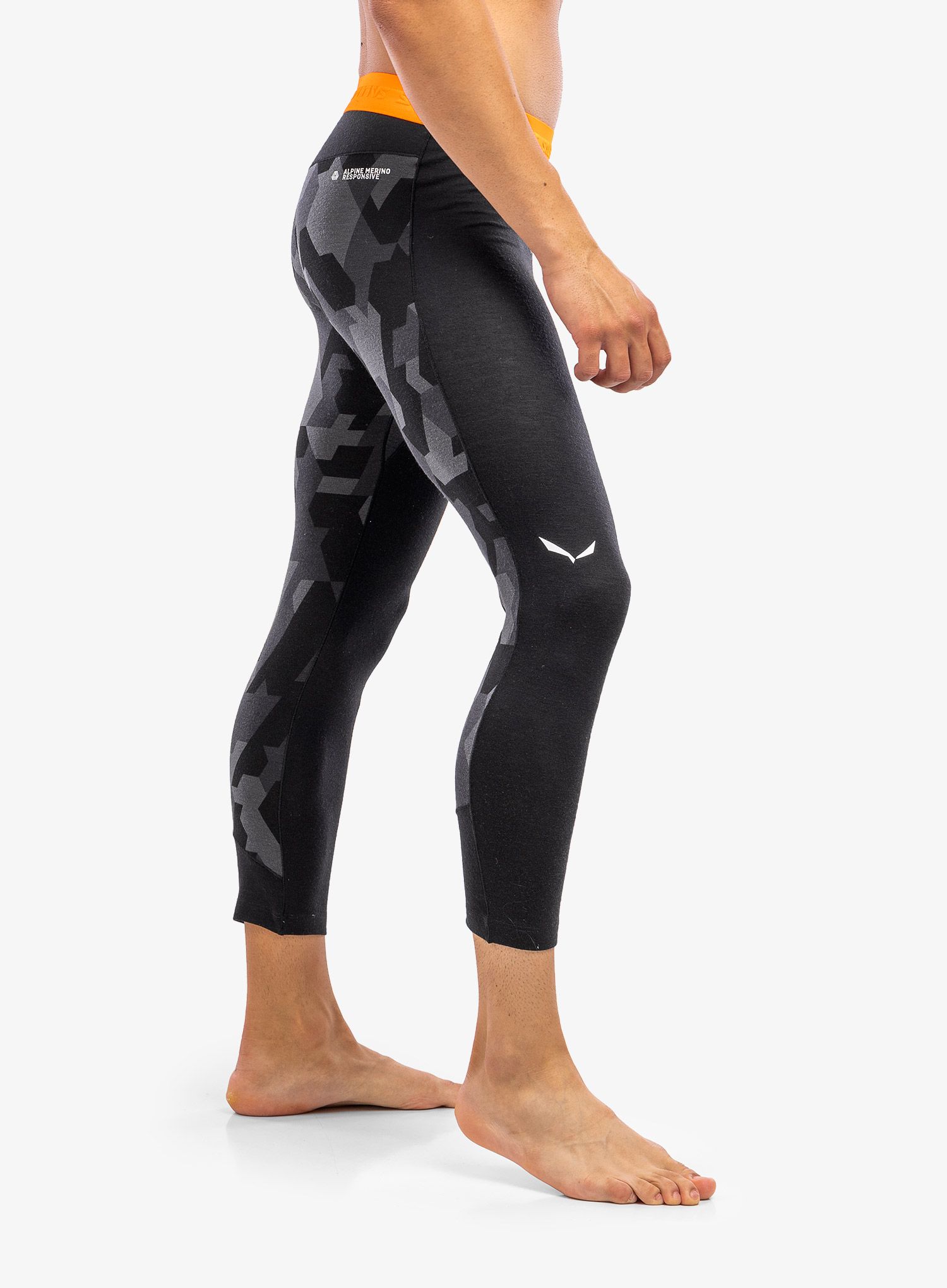 Funkční legíny Salewa Cristallo Warm Amr 3/4 Tight - blk