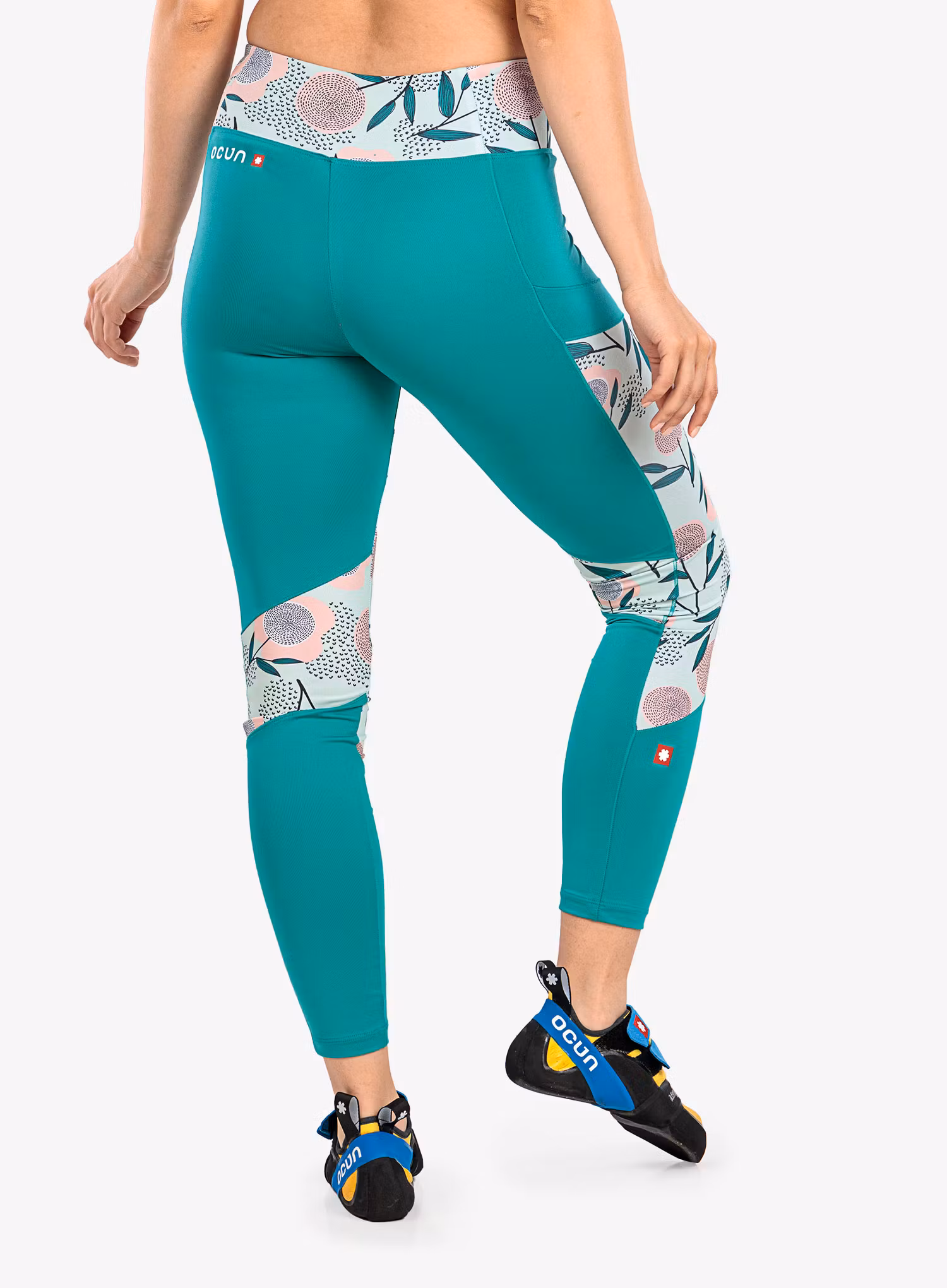Dámské lezecké legíny Ocún Rhea Leggings - green porcelain