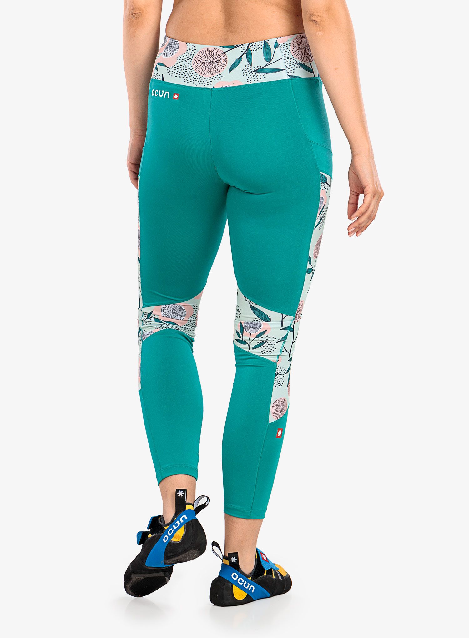 Dámské lezecké legíny Ocún Rhea Leggings - green porcelain