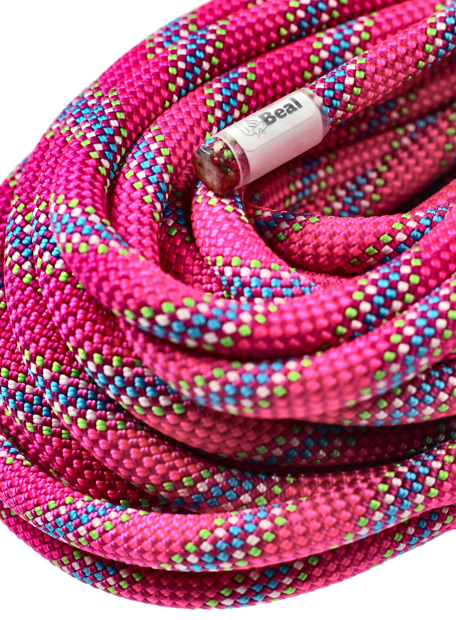 Dynamické lano Beal Tiger Unicore 10 mm x 50 m Dry Cover - fuchsia