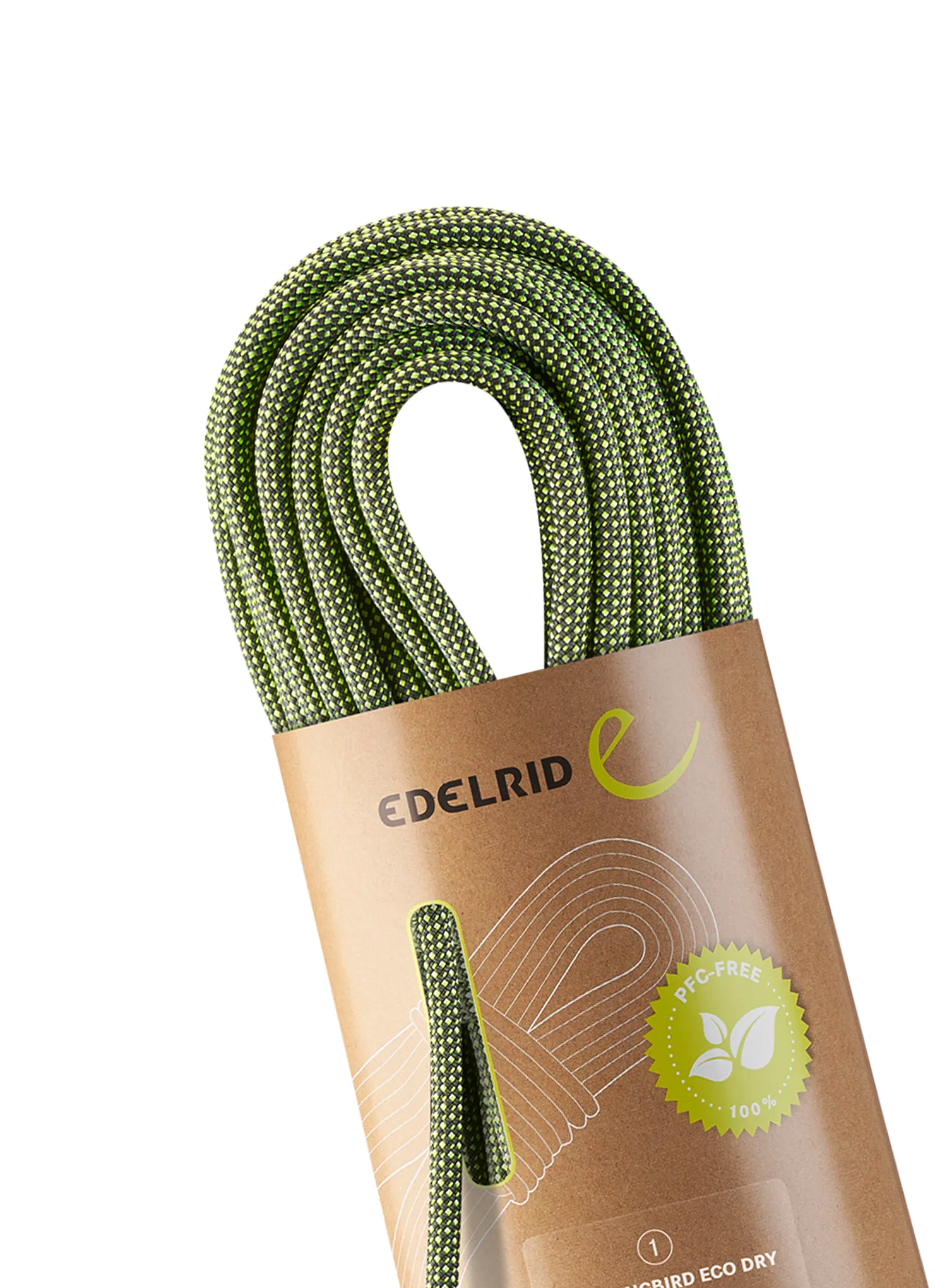 Dynamické lano Edelrid Hummingbird Eco Dry 9,2 mm 50 m - night/citrus