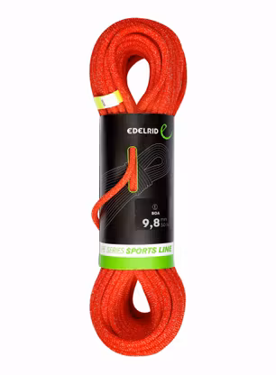 Dynamické lano Edelrid Boa 9,8 mm 50 m - red