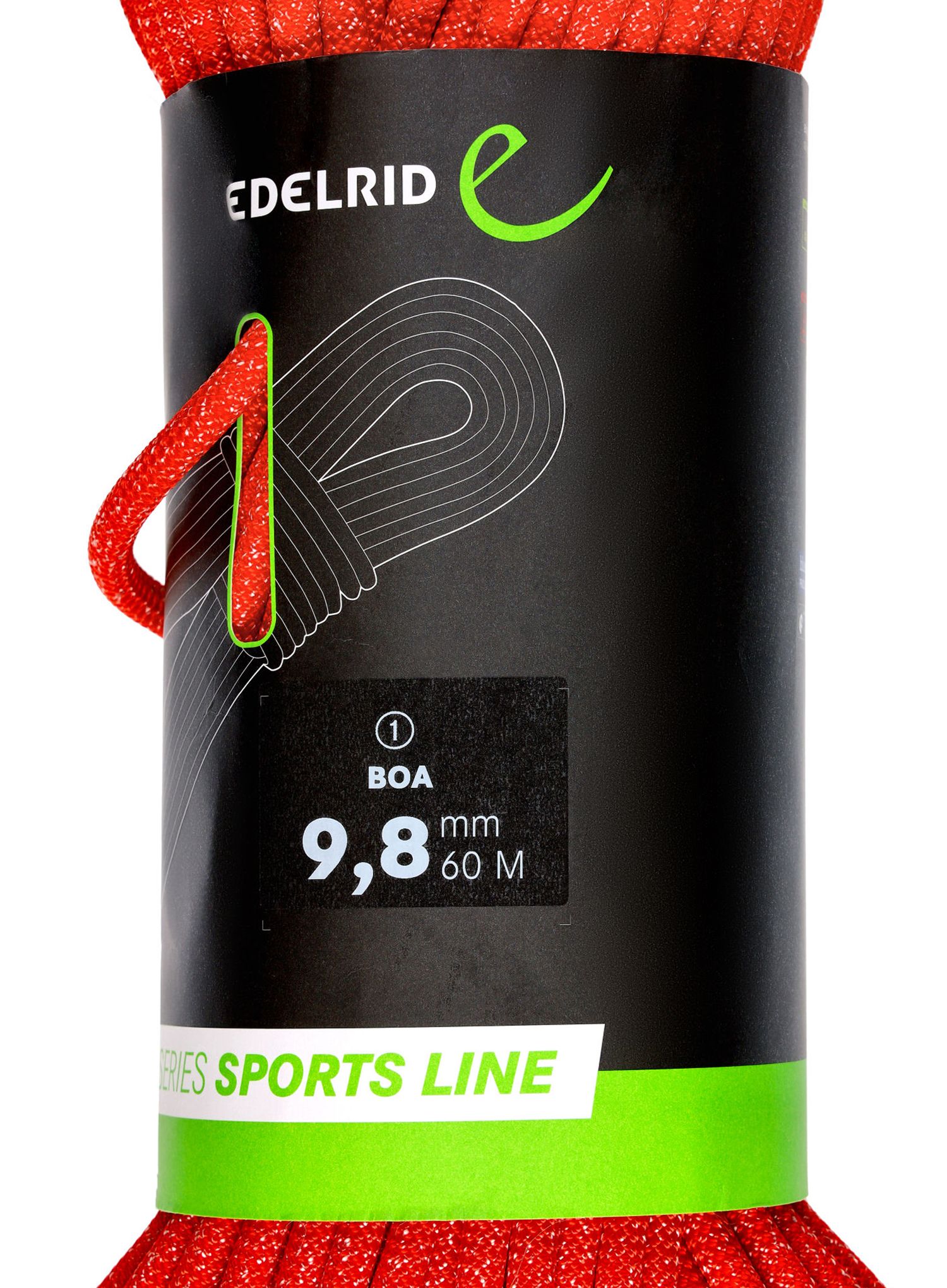 Dynamické lano Edelrid Boa 9,8 mm 60 m - red