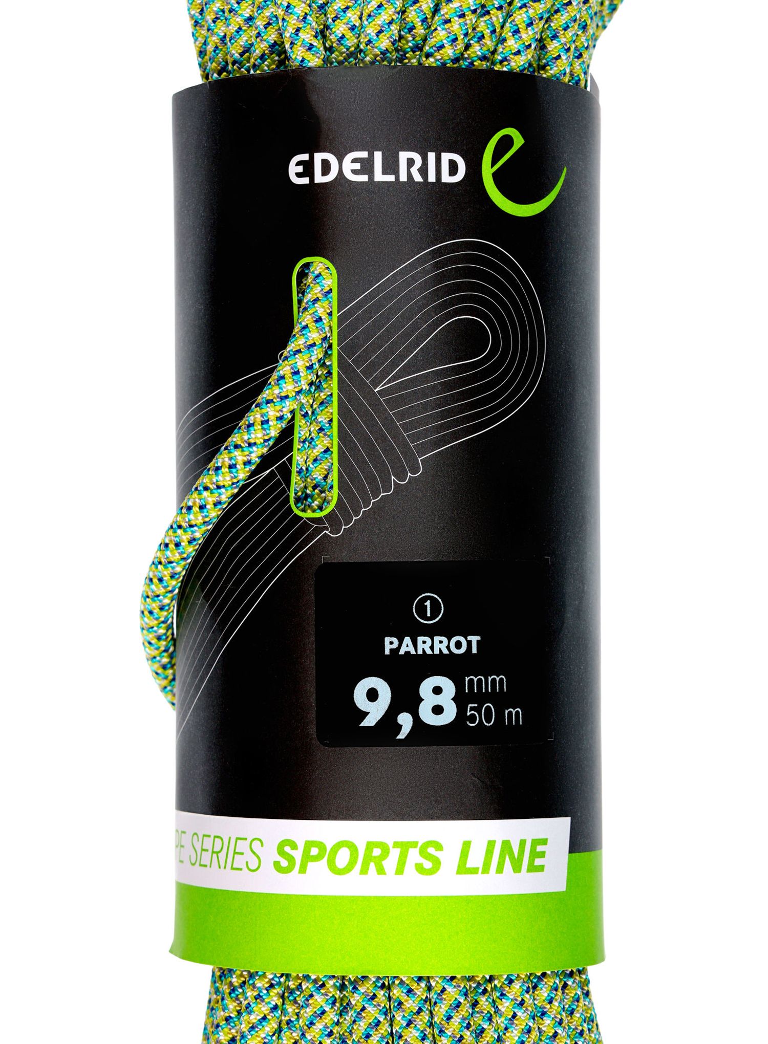 Dynamické lano Edelrid Parrot 9,8 mm 50 m - assorted