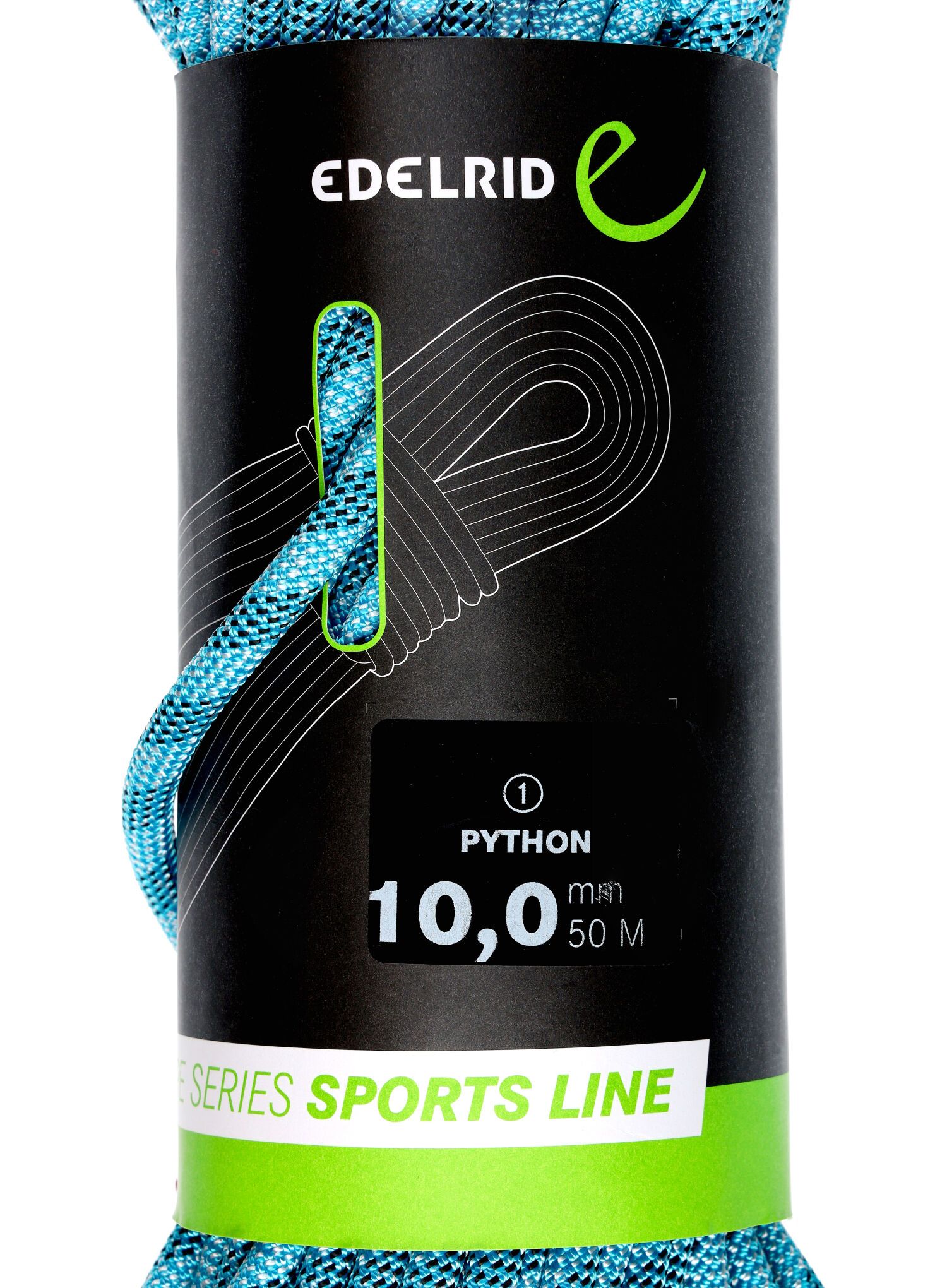 Dynamické lano Edelrid Python 10 mm 50 m - blue