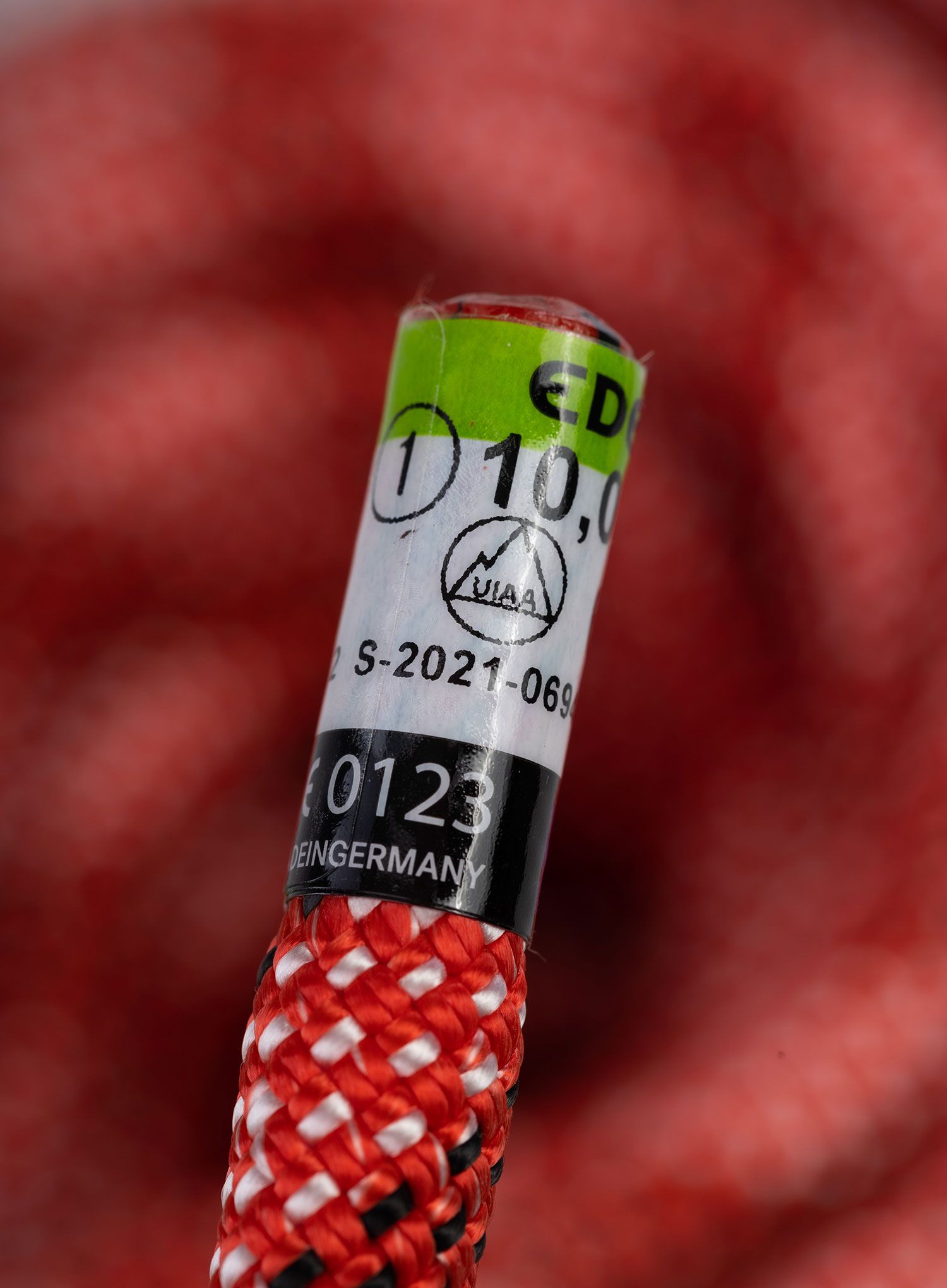 Dynamické lano Edelrid Python 10 mm 50 m - red
