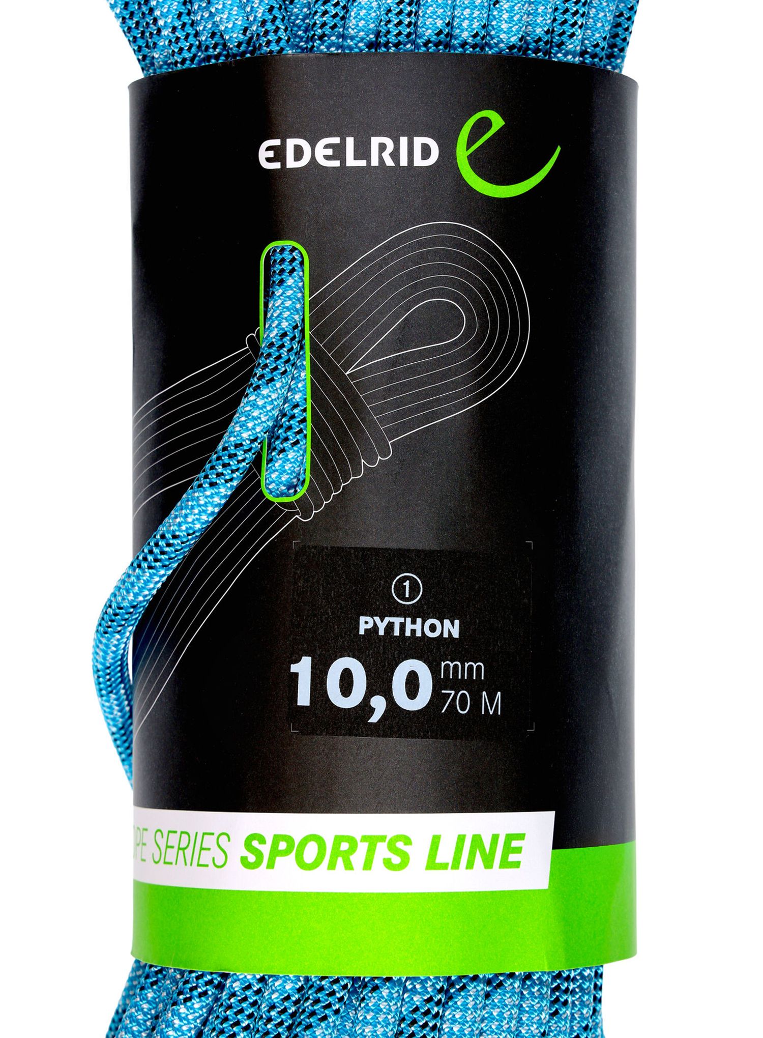 Dynamické lano Edelrid Python 10 mm 70 m - blue