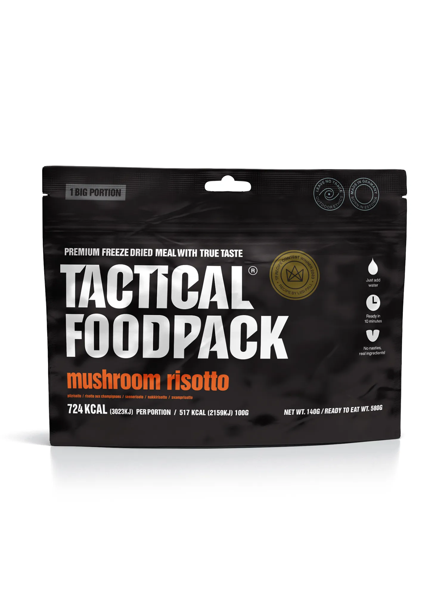 Lyofilizát Tactical Foodpack Houbové rizoto 580 g