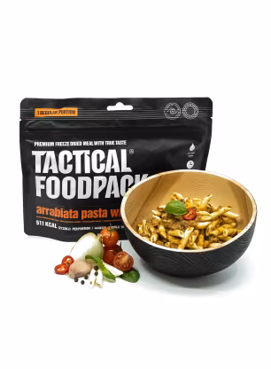 Lyofilizát Tactical Foodpack Těstoviny Arrabiata s kuřecím masem 415 g