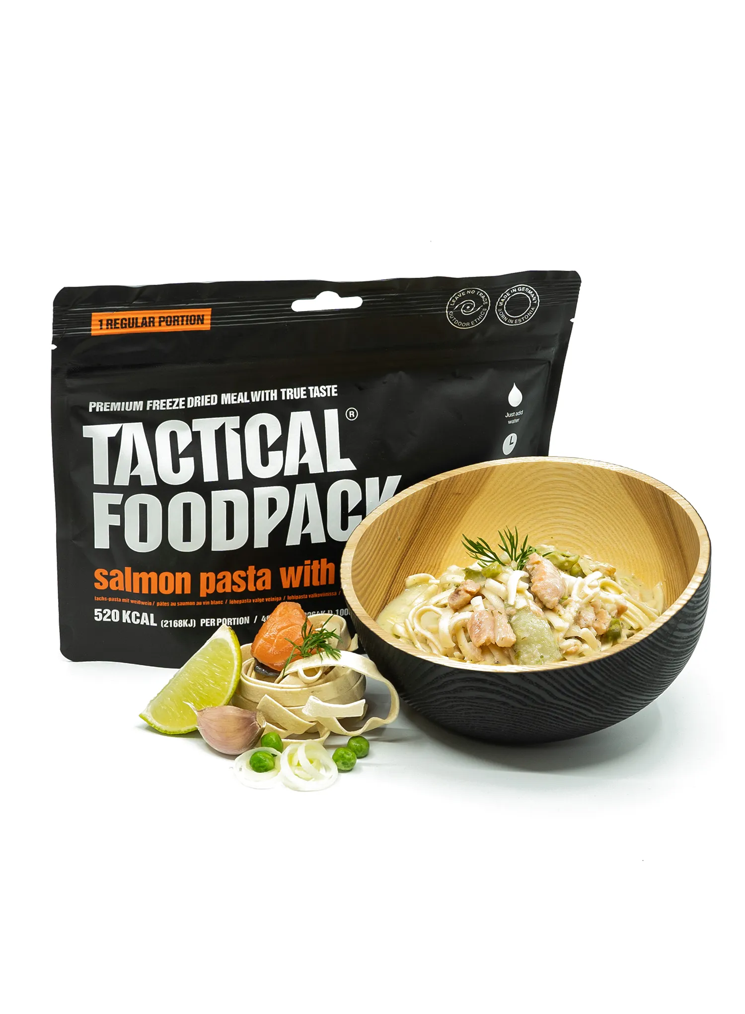 Lyofilizát Tactical Foodpack Lososové těstoviny s bílým vínem 385 g