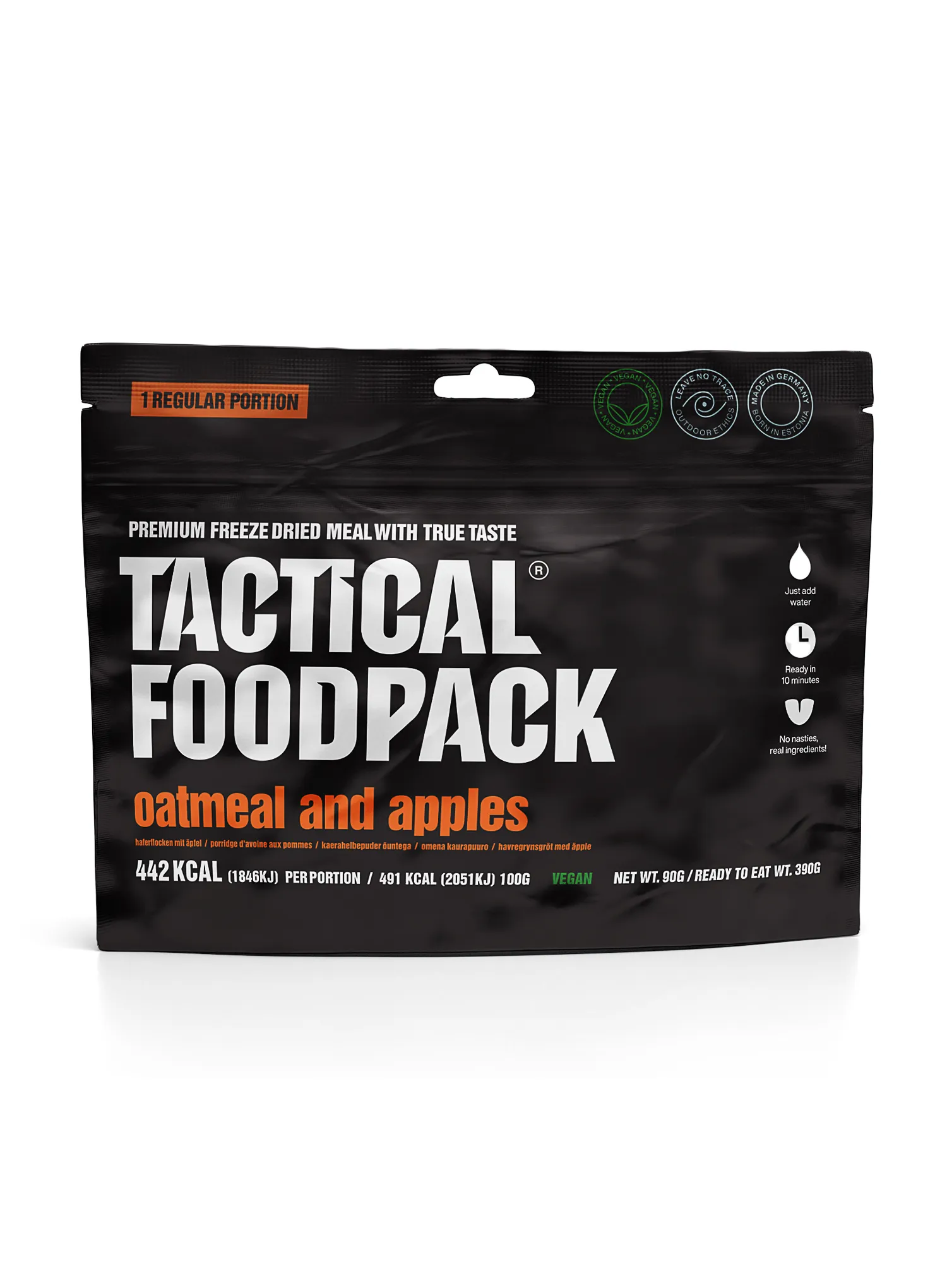Lyofilizát Tactical Foodpack Ovesná kaše s jablky 390 g