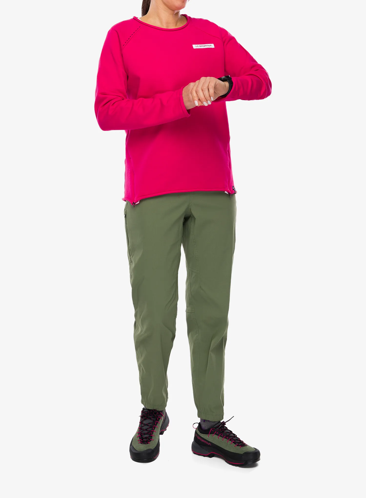 Dámské triko s dlouhým rukávem La Sportiva Tufa Sweater - azalea