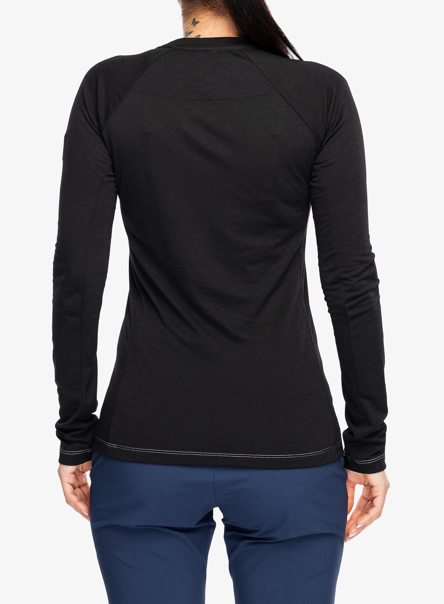 Dámské triko s dlouhým rukávem Millet Trilogy Wool TS LS - black/noir