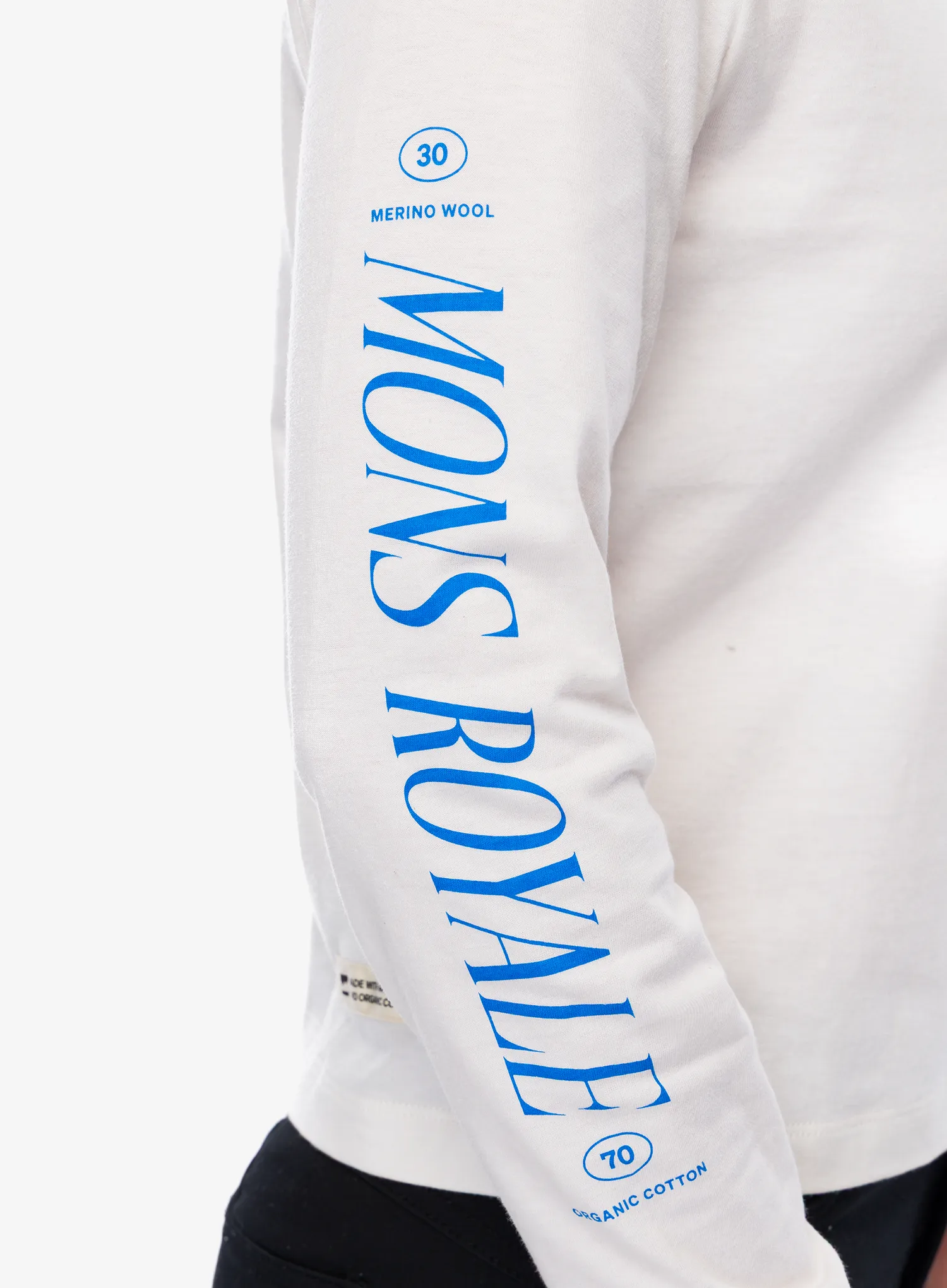 Dámské triko s dlouhým rukávem Mons Royale Yonder Merino Organic Cotton Long Sleeve - vintage white