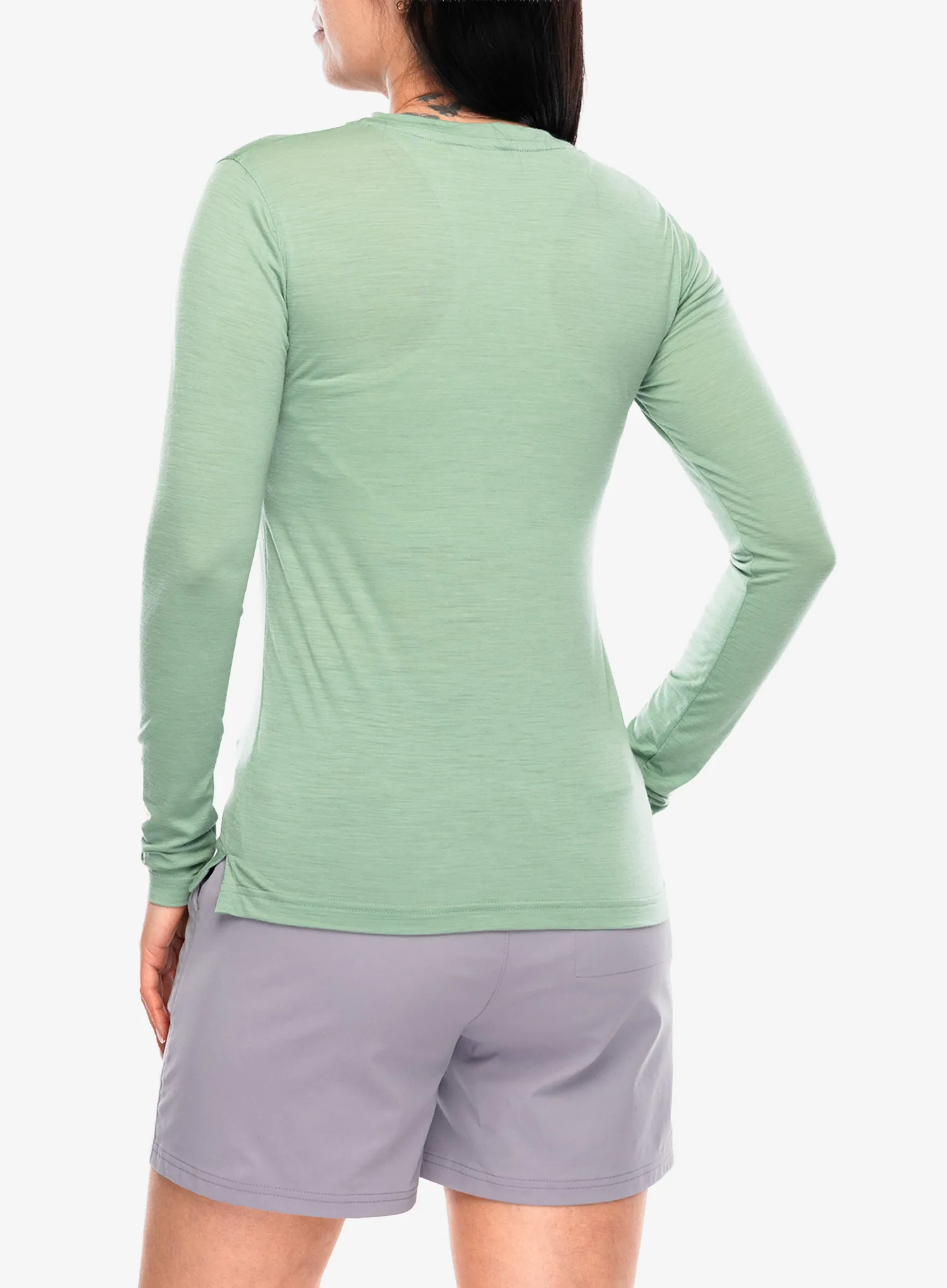 Dámské triko s dlouhým rukávem Sensor Merino Air Say Yes Tee LS - basil green