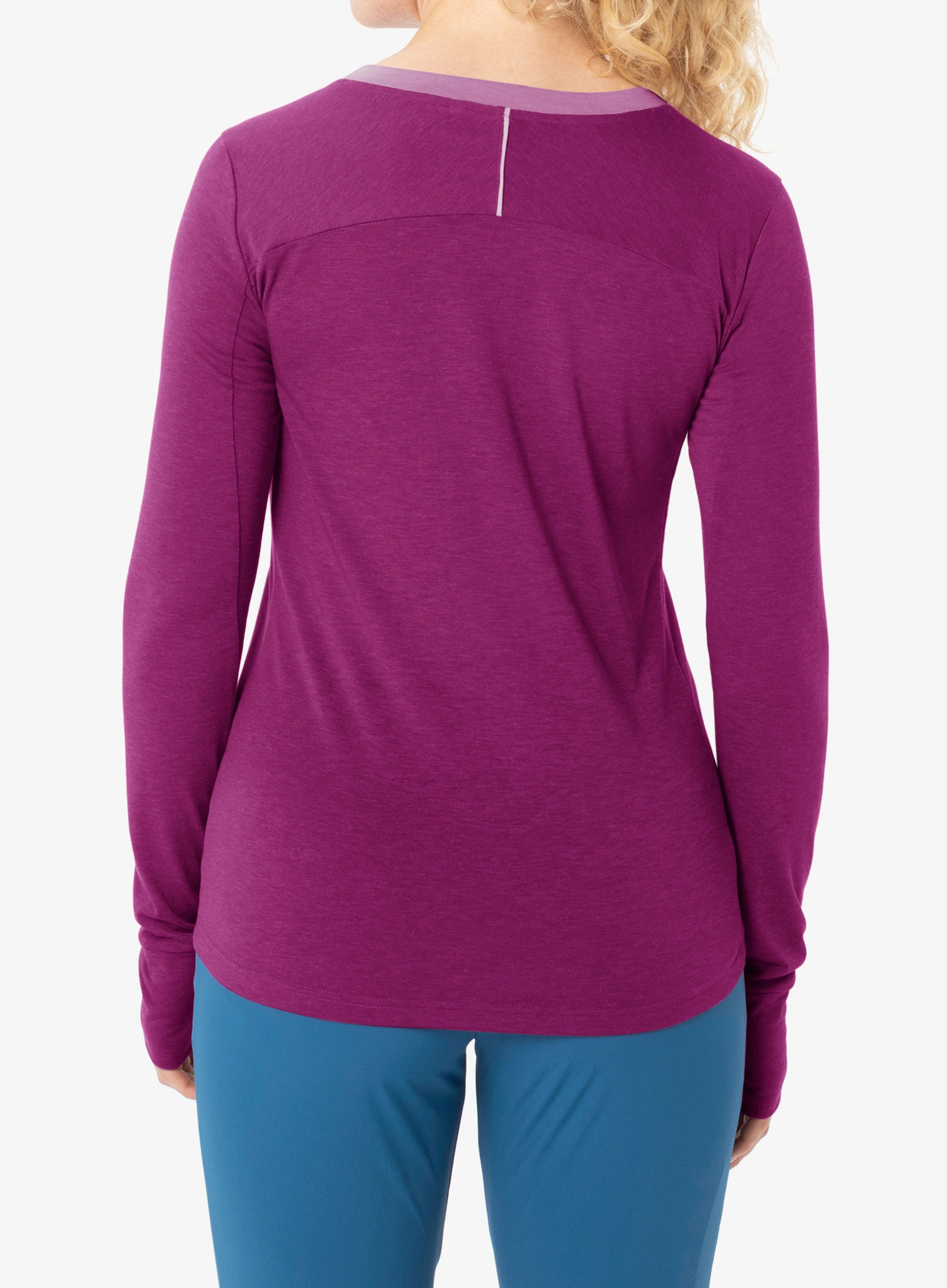 Dámské triko s dlouhým rukávem Vaude Sveit LS Shirt II - pink orchid