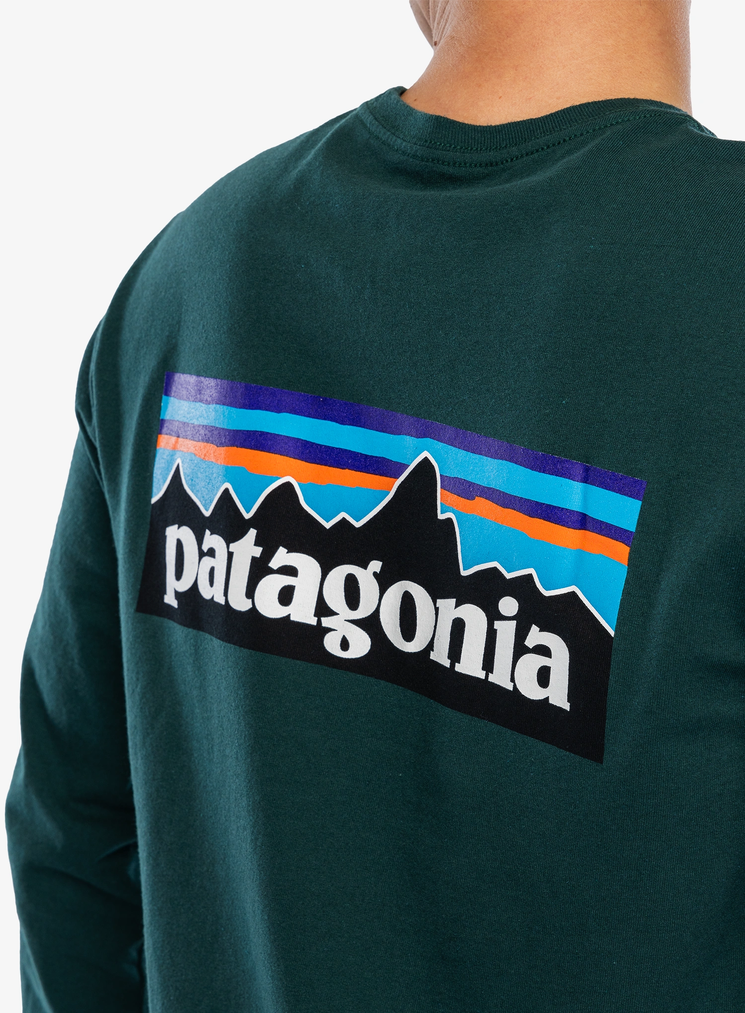 Longsleeve Patagonia L/S P-6 Logo Responsibili-Tee - cascade green
