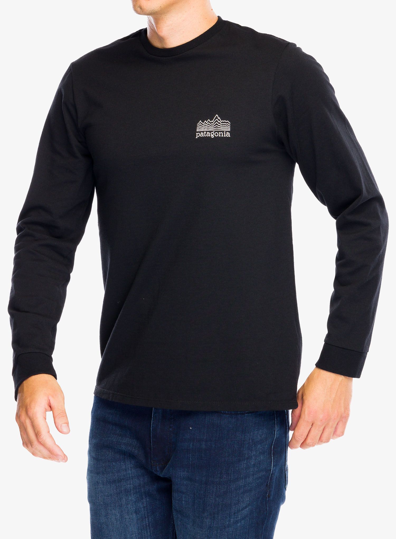 Longsleeve Patagonia L/S Strataspire Responsibili-Tee - black