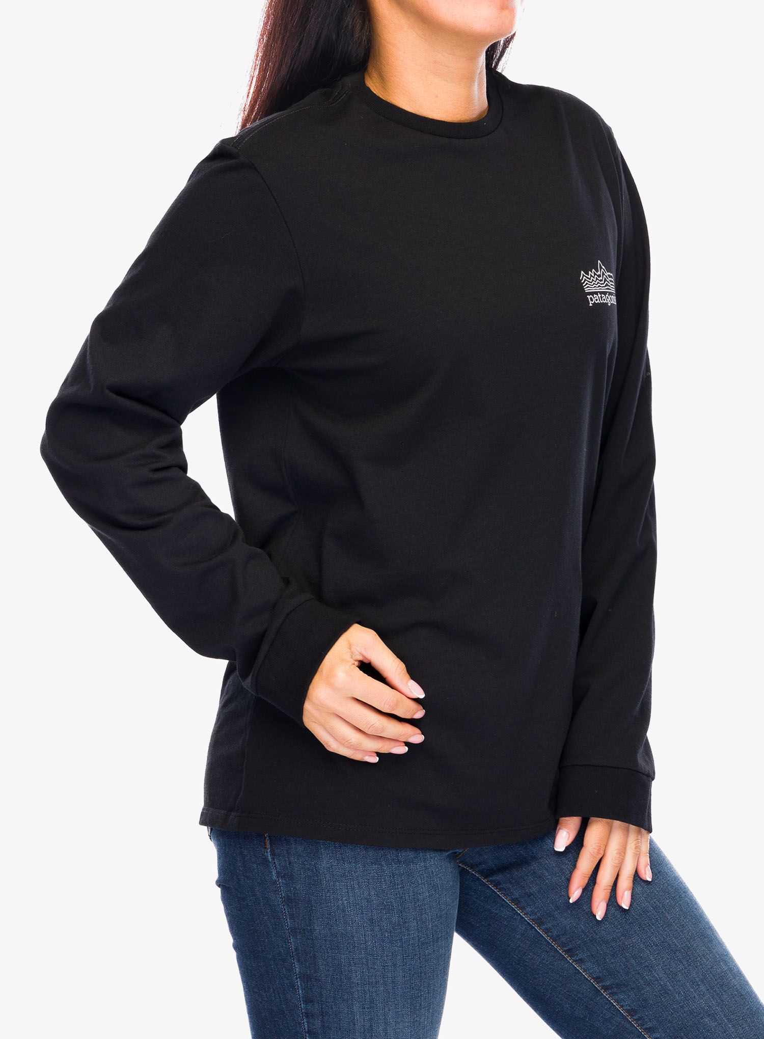 Longsleeve Patagonia L/S Strataspire Responsibili-Tee - black
