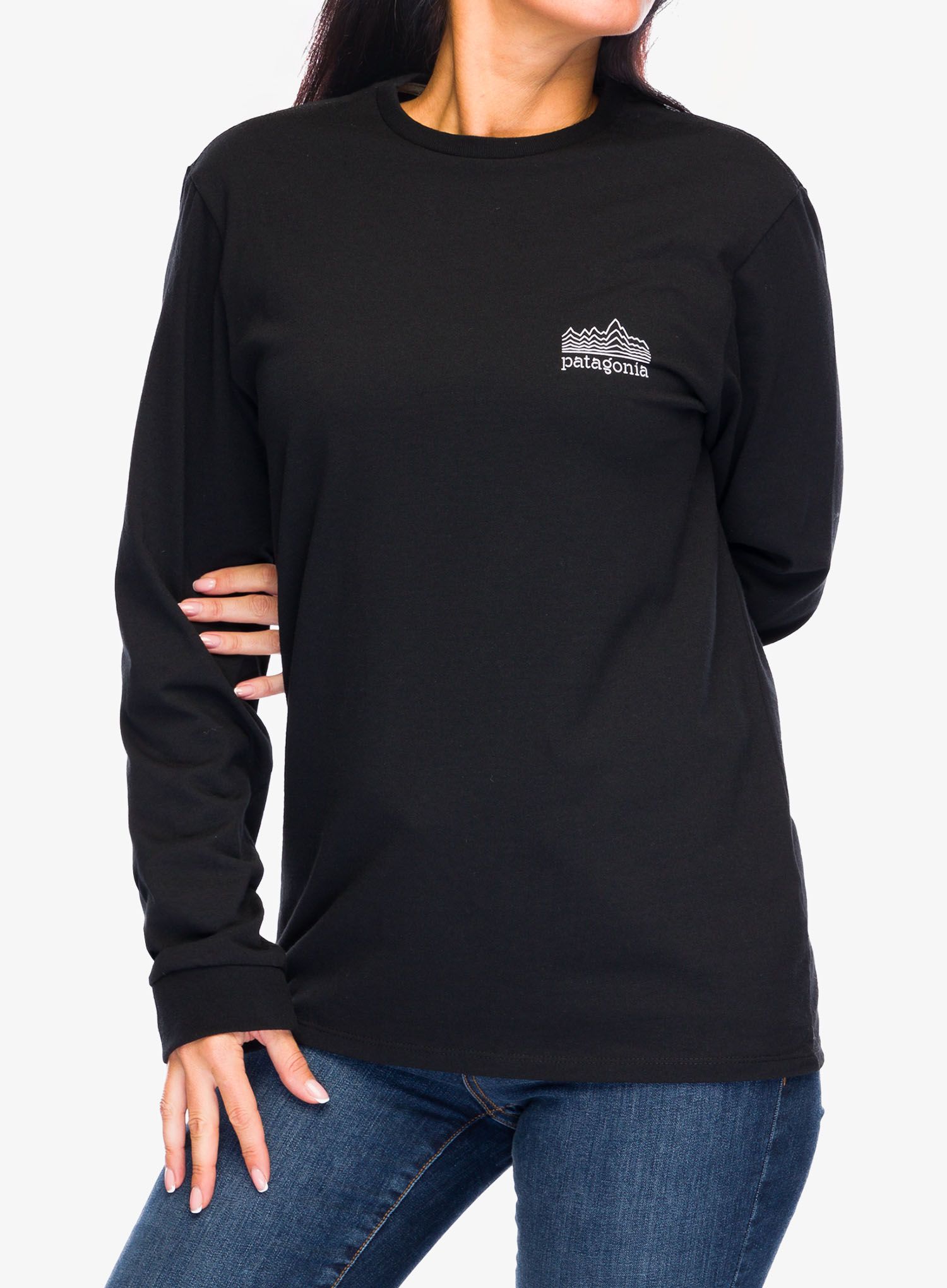 Longsleeve Patagonia L/S Strataspire Responsibili-Tee - black