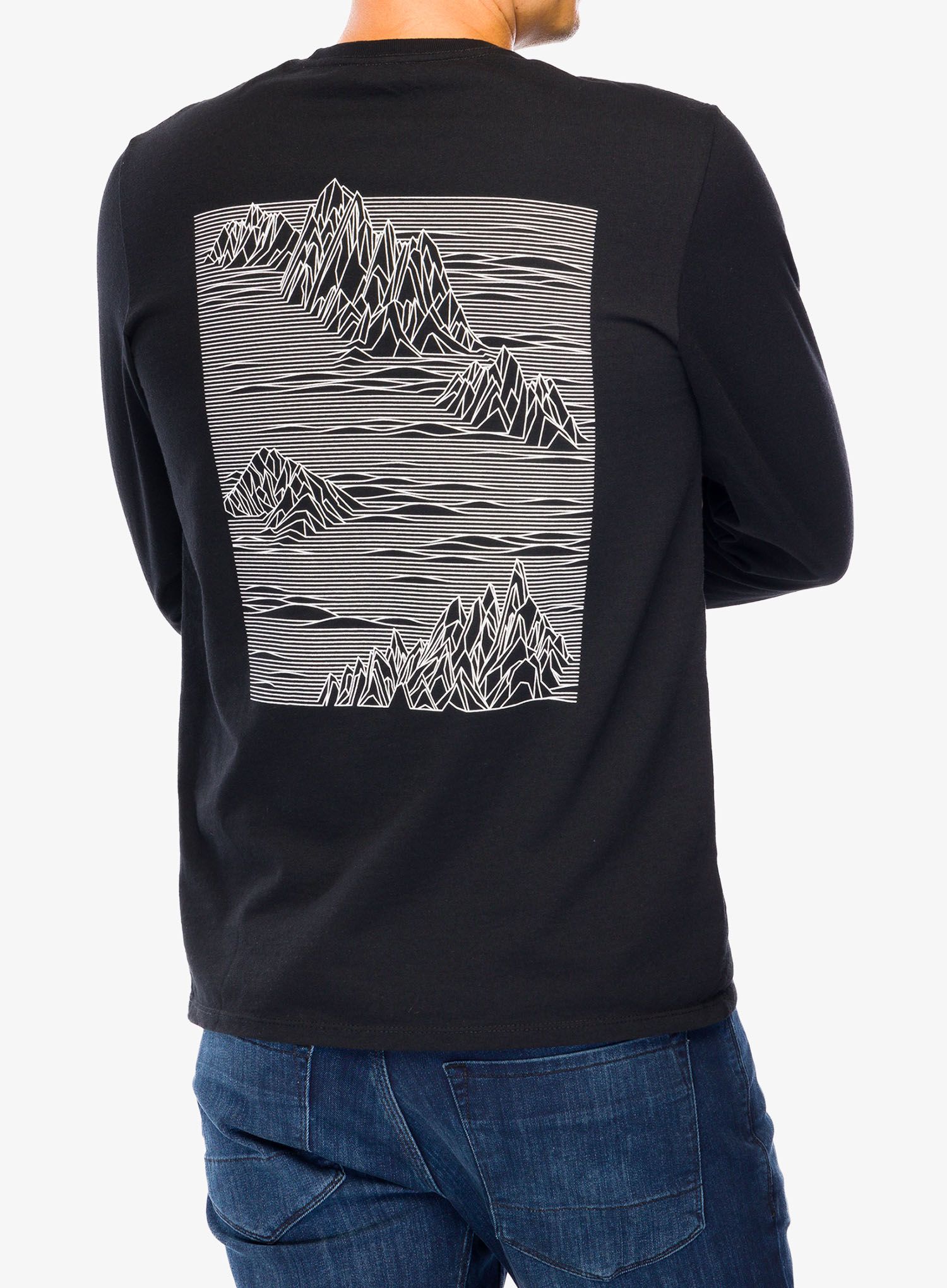 Longsleeve Patagonia L/S Strataspire Responsibili-Tee - black