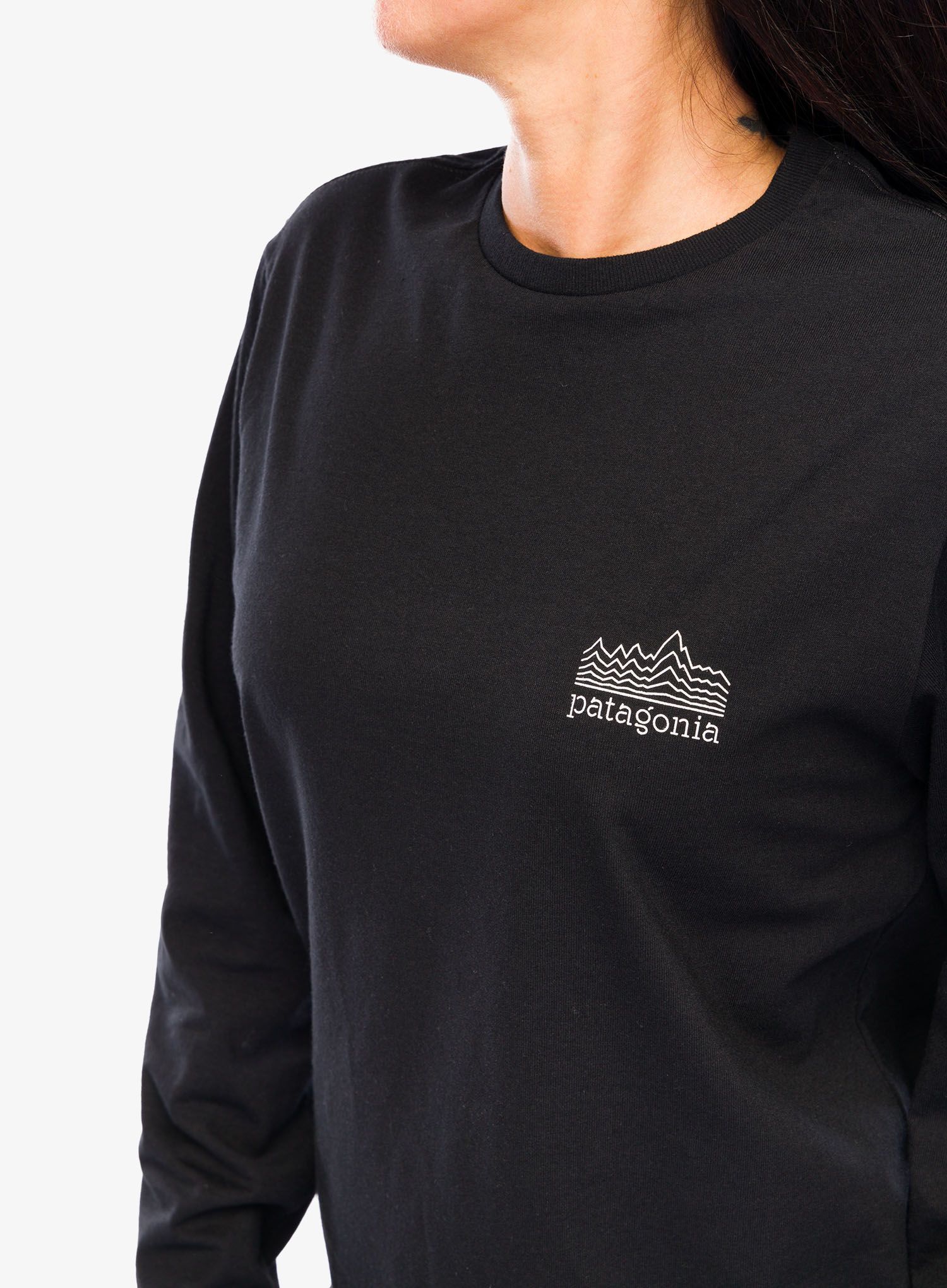 Longsleeve Patagonia L/S Strataspire Responsibili-Tee - black