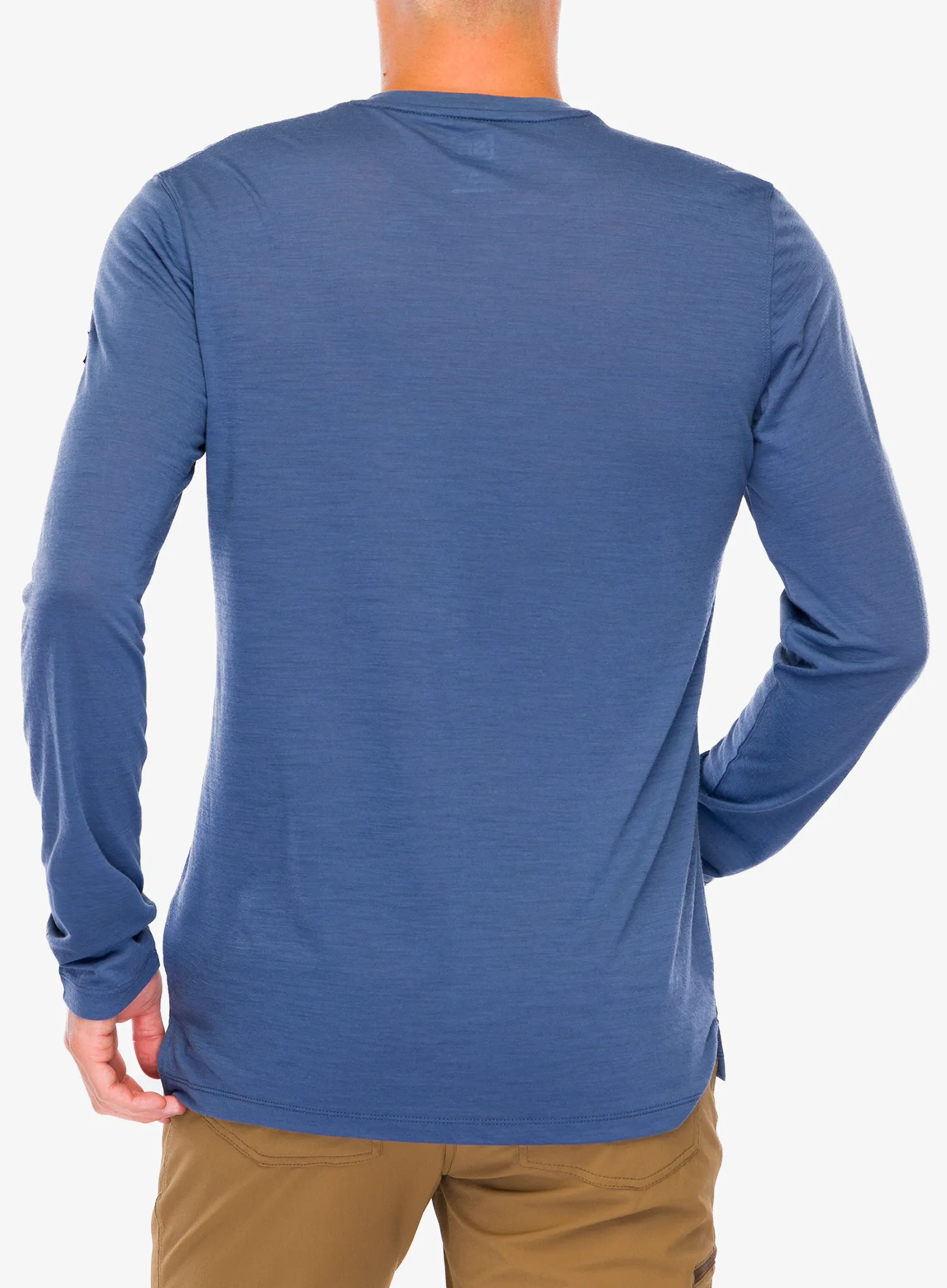 Longsleeve Super.natural Grid Logo Ls - night blue/blueberry