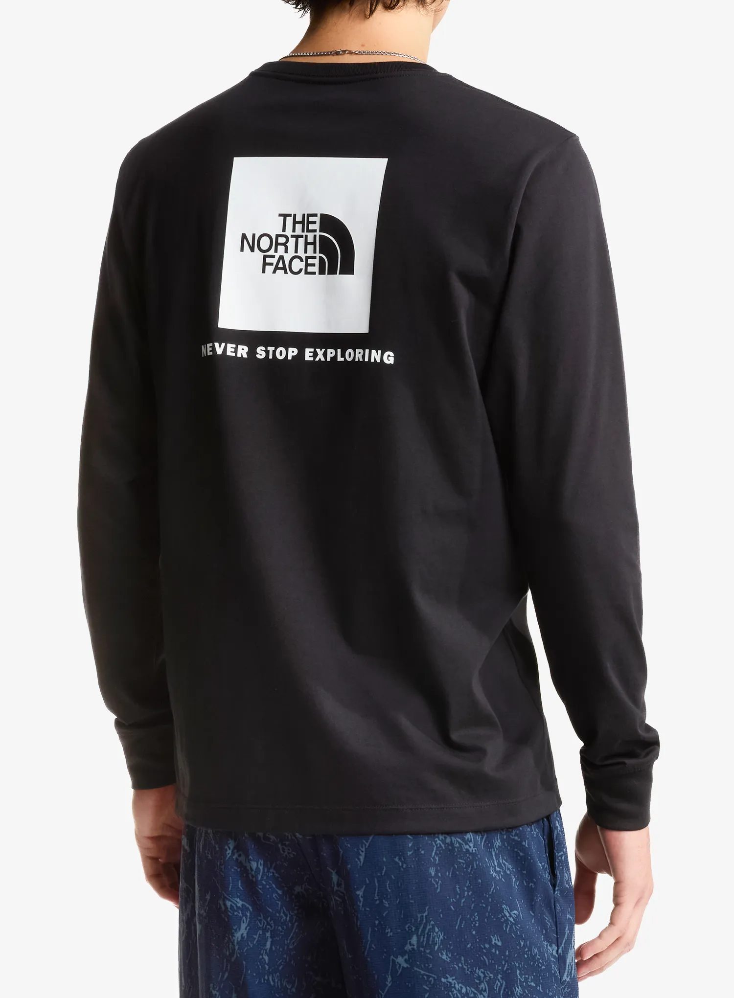 Longsleeve The North Face Evolution Box Nse Regular LS - black/white