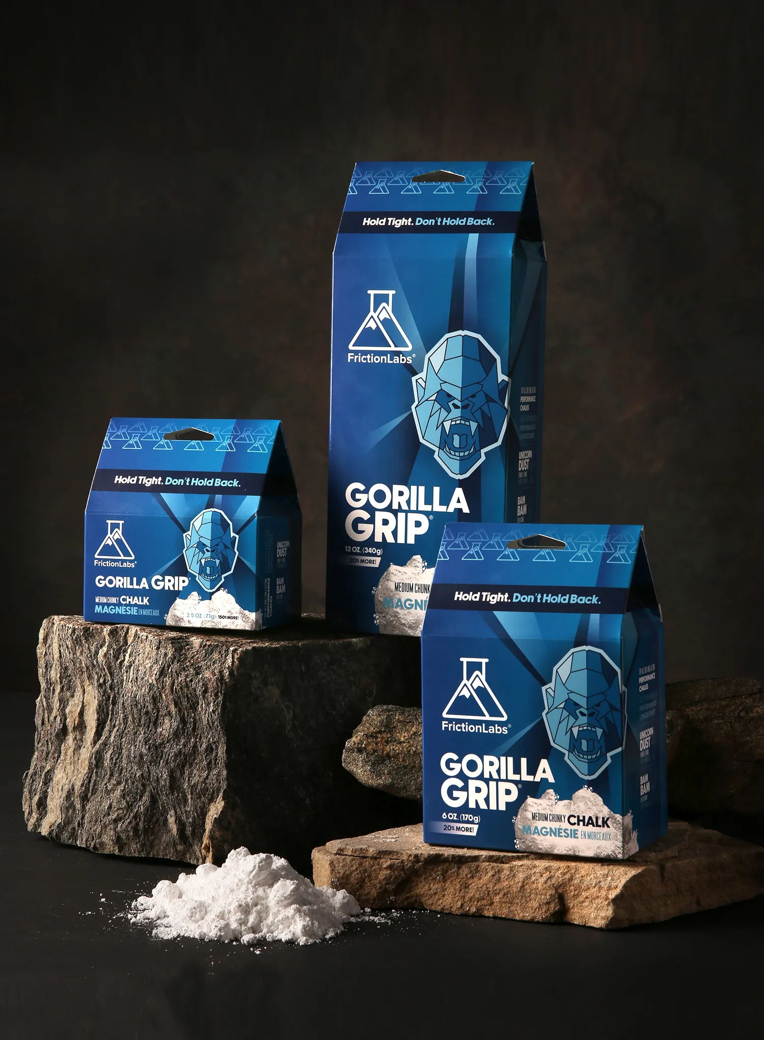 Magnézium FrictionLabs Gorilla Grip Medium 170 g Loose Chalk