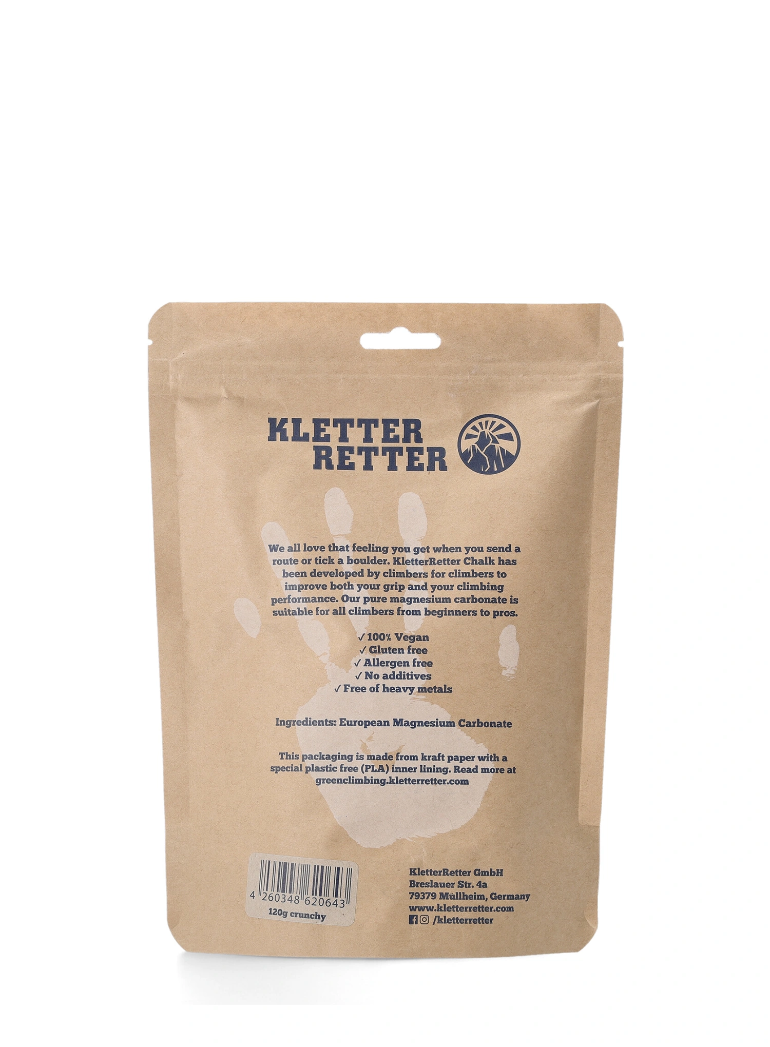 Magnézium Kletter Retter Crunchy Chalk 120 g