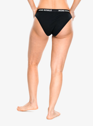 Dámské kalhotky Mons Royale Folo Merino Briefs - black