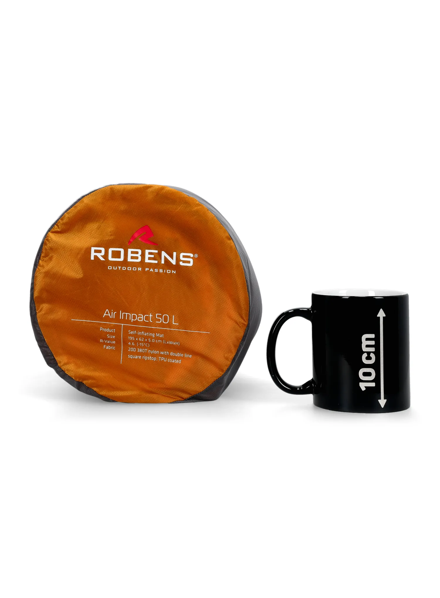 Samonafukovací karimatka Robens Air Impact 50 L - yellow