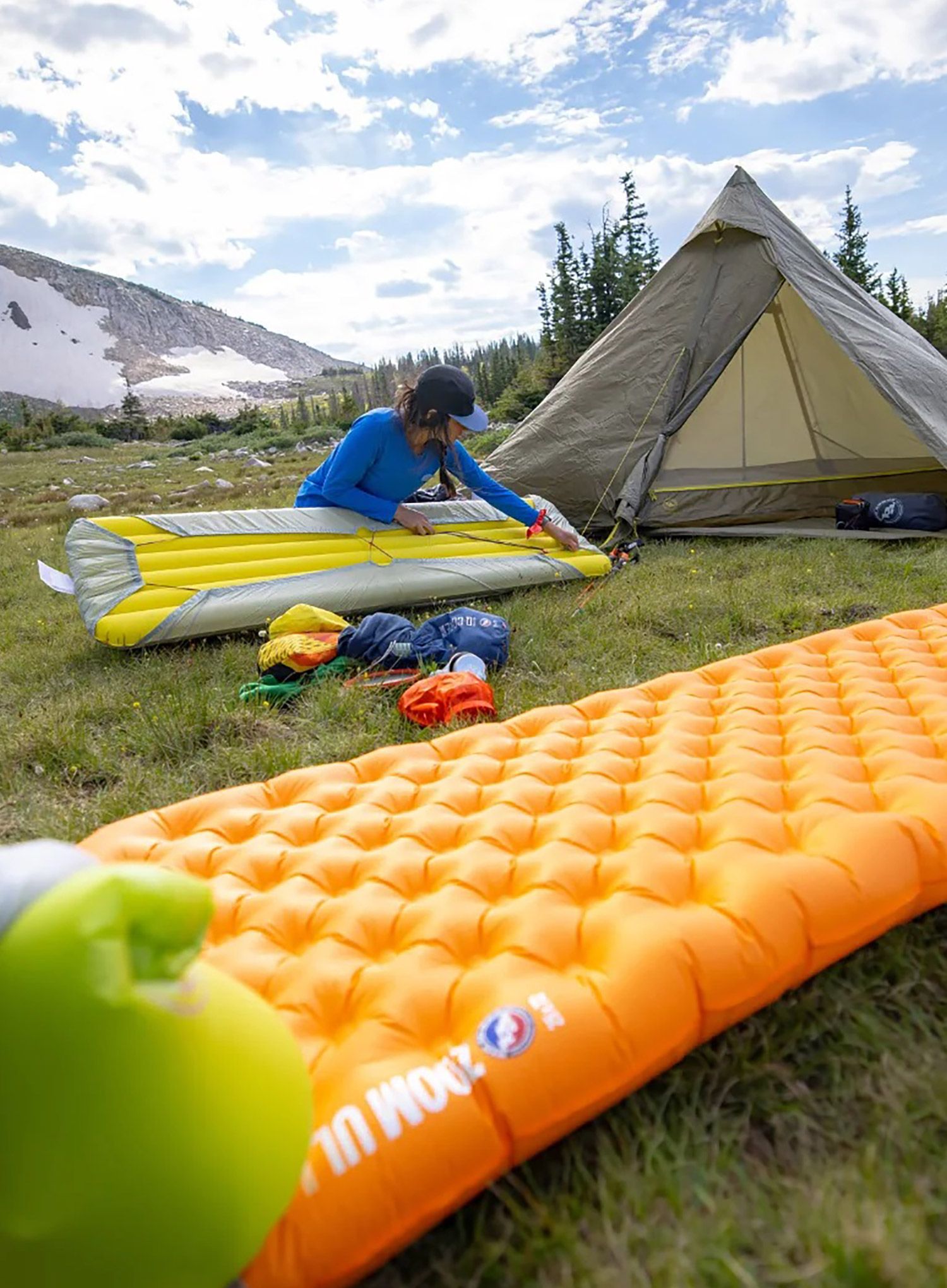 Nafukovací matrace Big Agnes Zoom Ul Insulated Wide Reg - amber glow