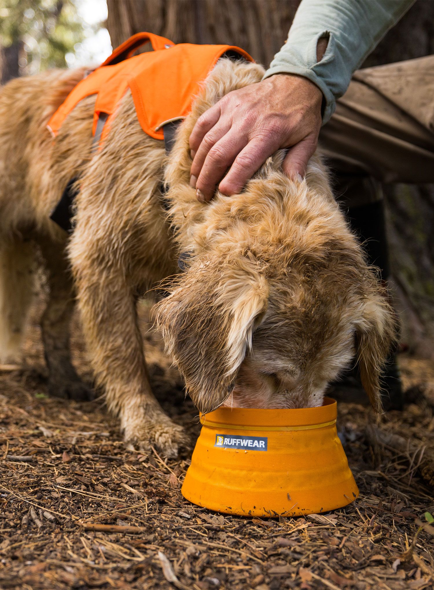 Miska pro psa Ruffwear Bivy Collapsible Dog Bowl - salamander orange