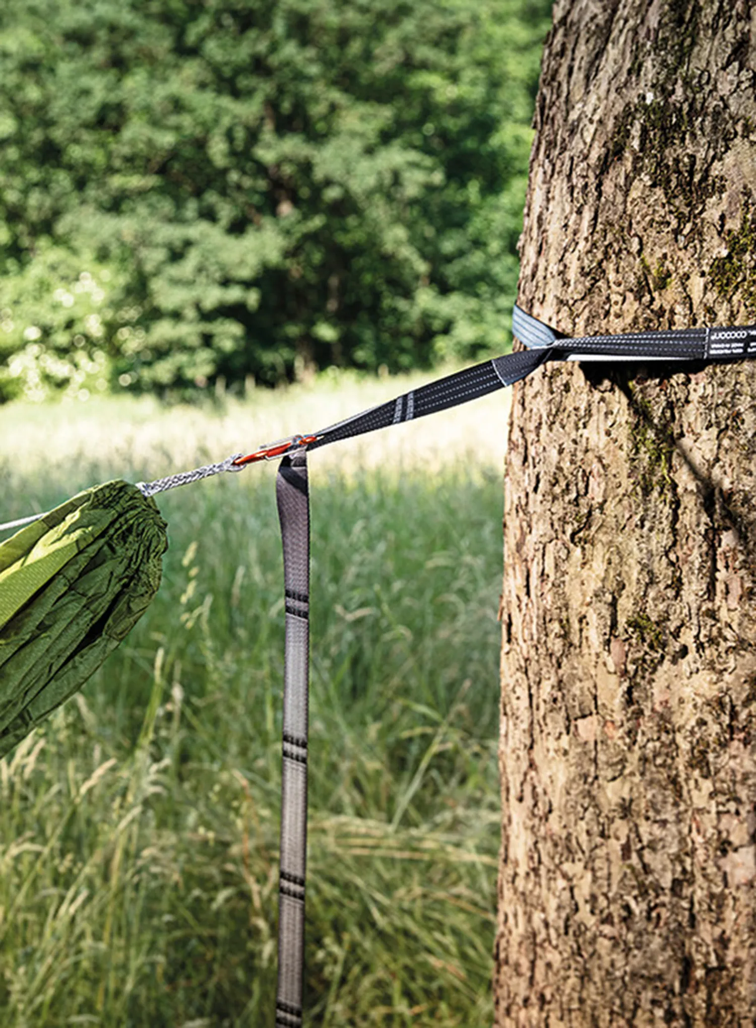 Uchycení k houpací síti Cocoon Hammock Straps - black/grey